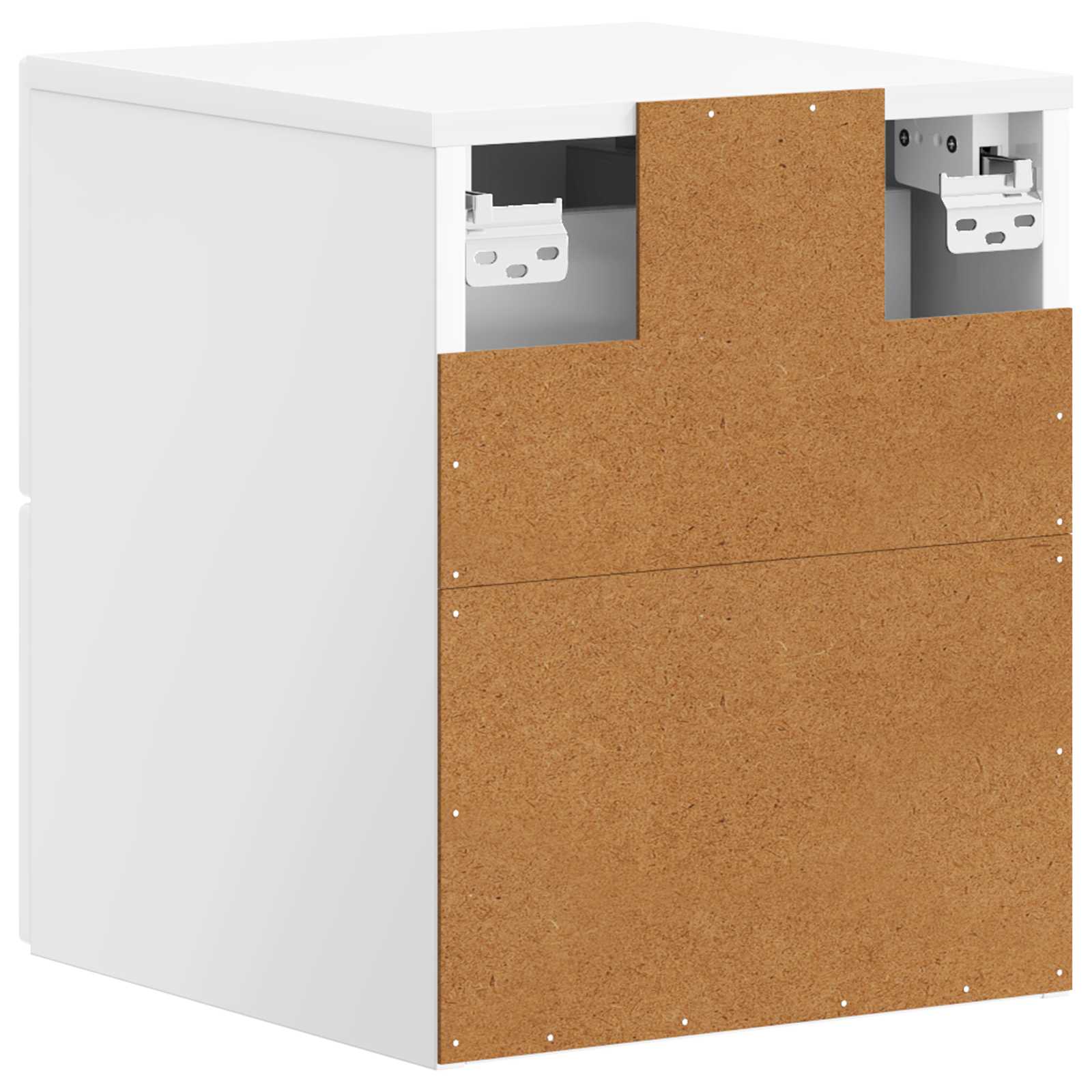 Cabinet de chevet mural 2 pcs Blanc brillant 34,5 x 33 x 40 cm - XIOS