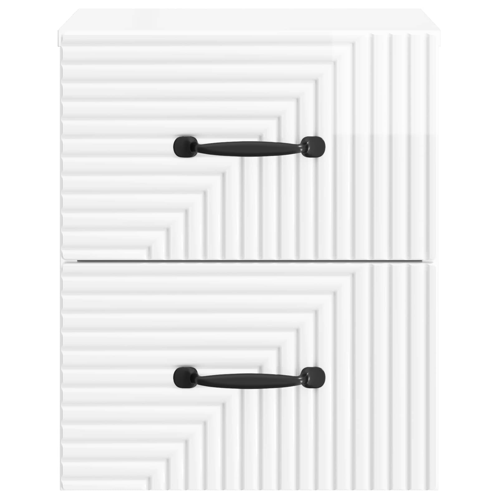 Cabinet de chevet mural 2 pcs Blanc brillant 34,5 x 33 x 40 cm - XIOS