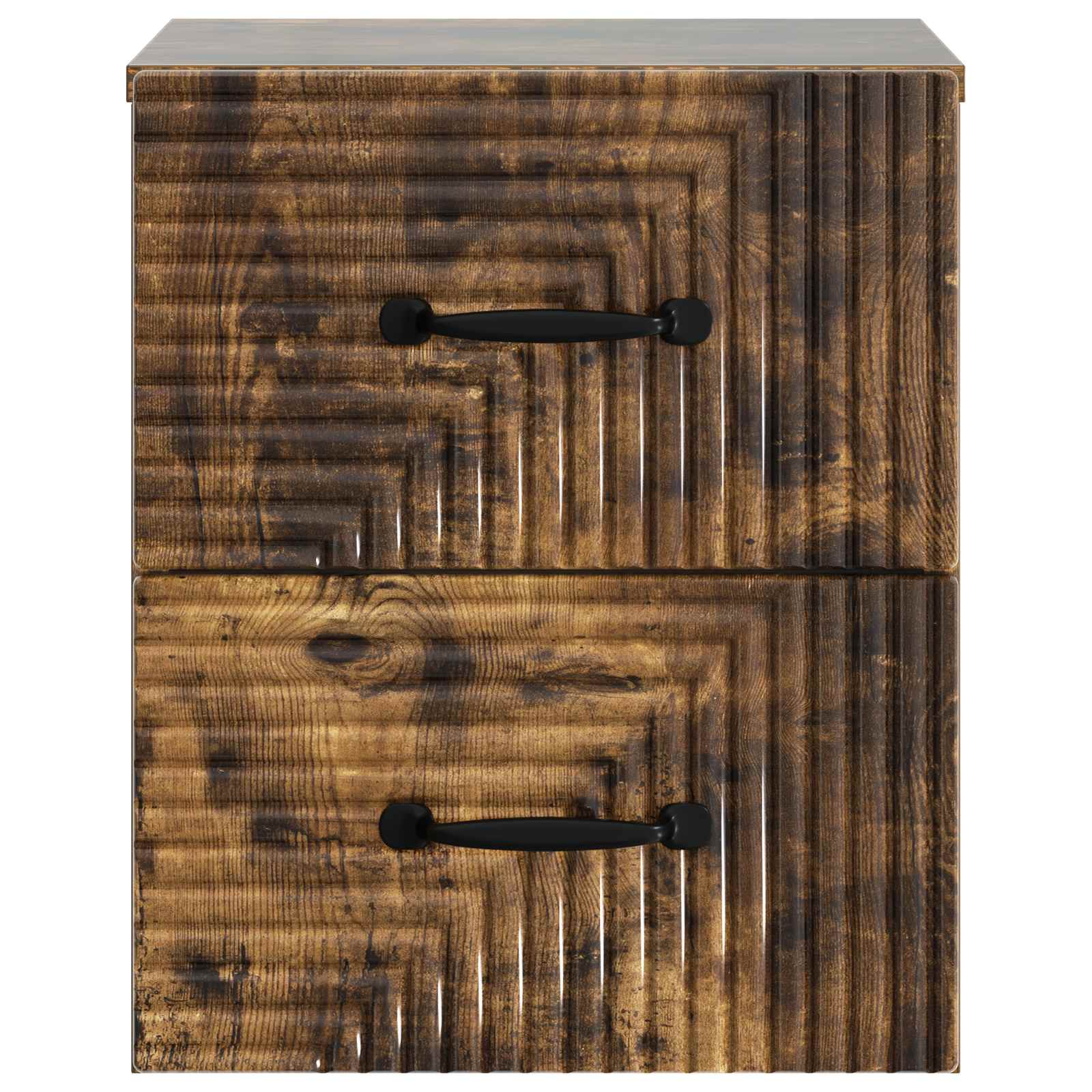 Cabinet de chevet mural 2 pcs Chêne fumé 34,5 x 33 x 40 cm - XIOS