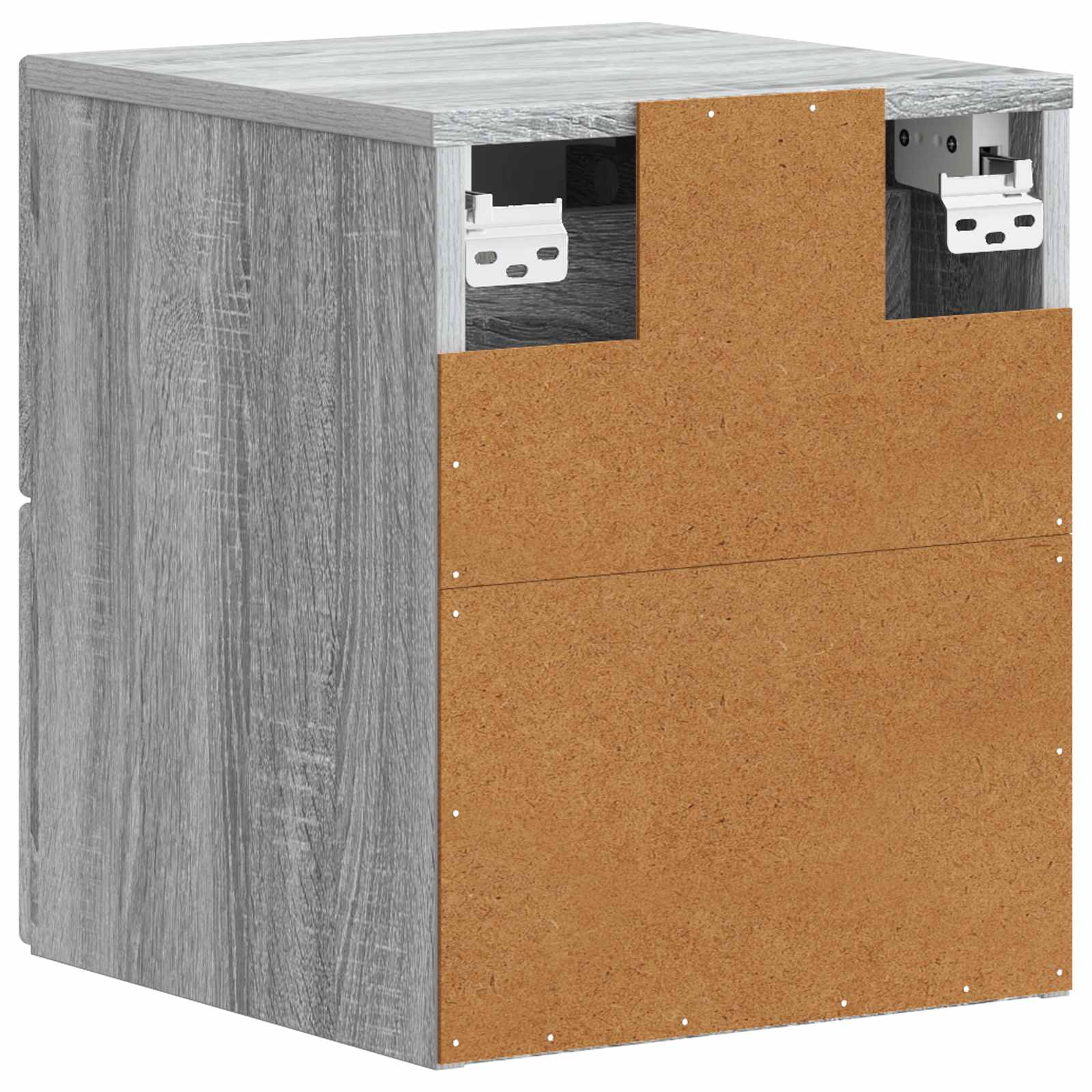 Cabinet de chevet mural 2 pcs Sonoma gris 34,5 x 33 x 40 cm - XIOS