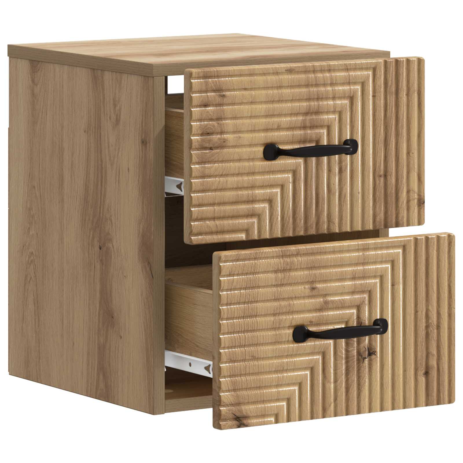 Cabinet de chevet mural 2 pcs Chêne artisanal 34,5 x 33 x 40 cm - XIOS