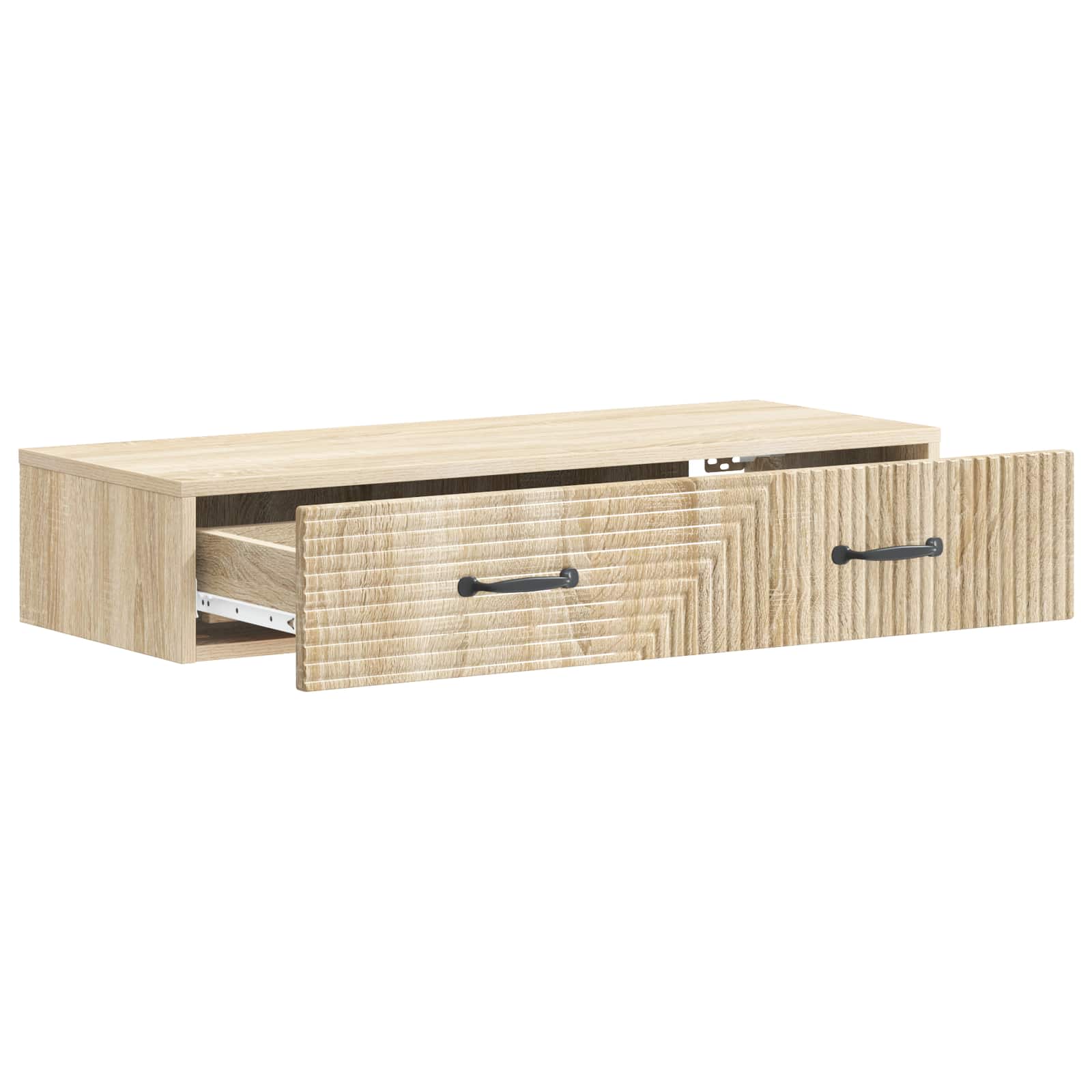 Table d'appoint murale Chêne Sonoma 87,5 x 34,5 x 17 cm