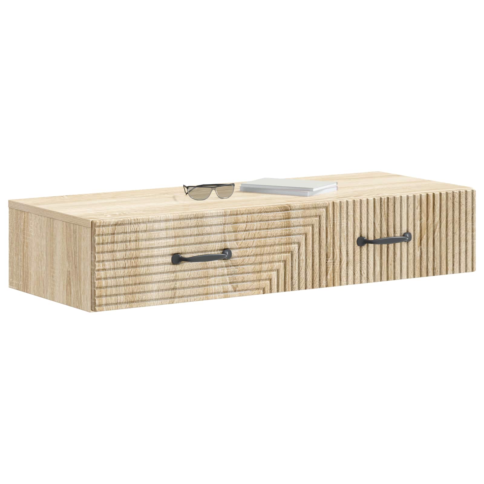 Table d'appoint murale Chêne Sonoma 87,5 x 34,5 x 17 cm