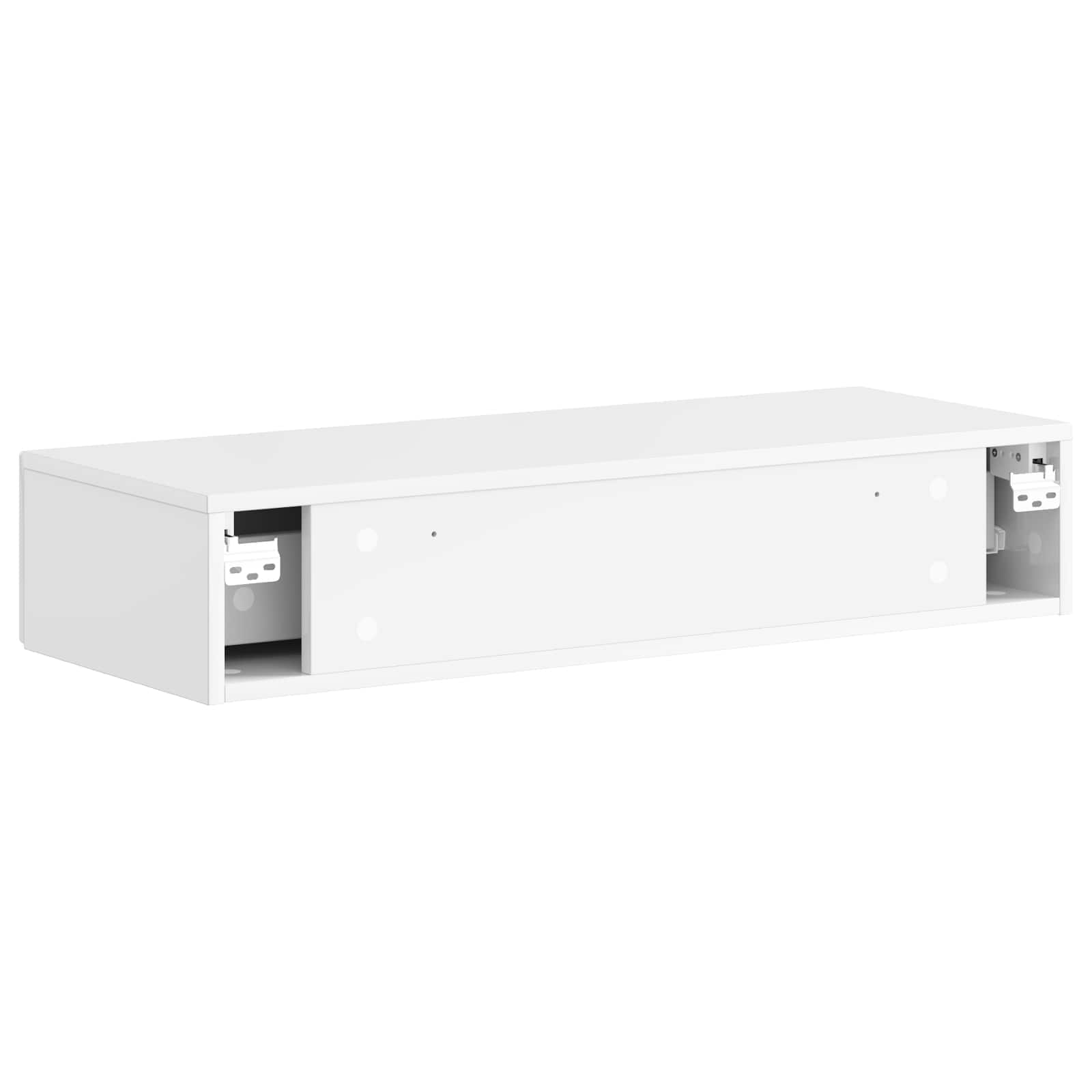 Table d'appoint murale Blanc brillant 87,5 x 34,5 x 17 cm - XIOS