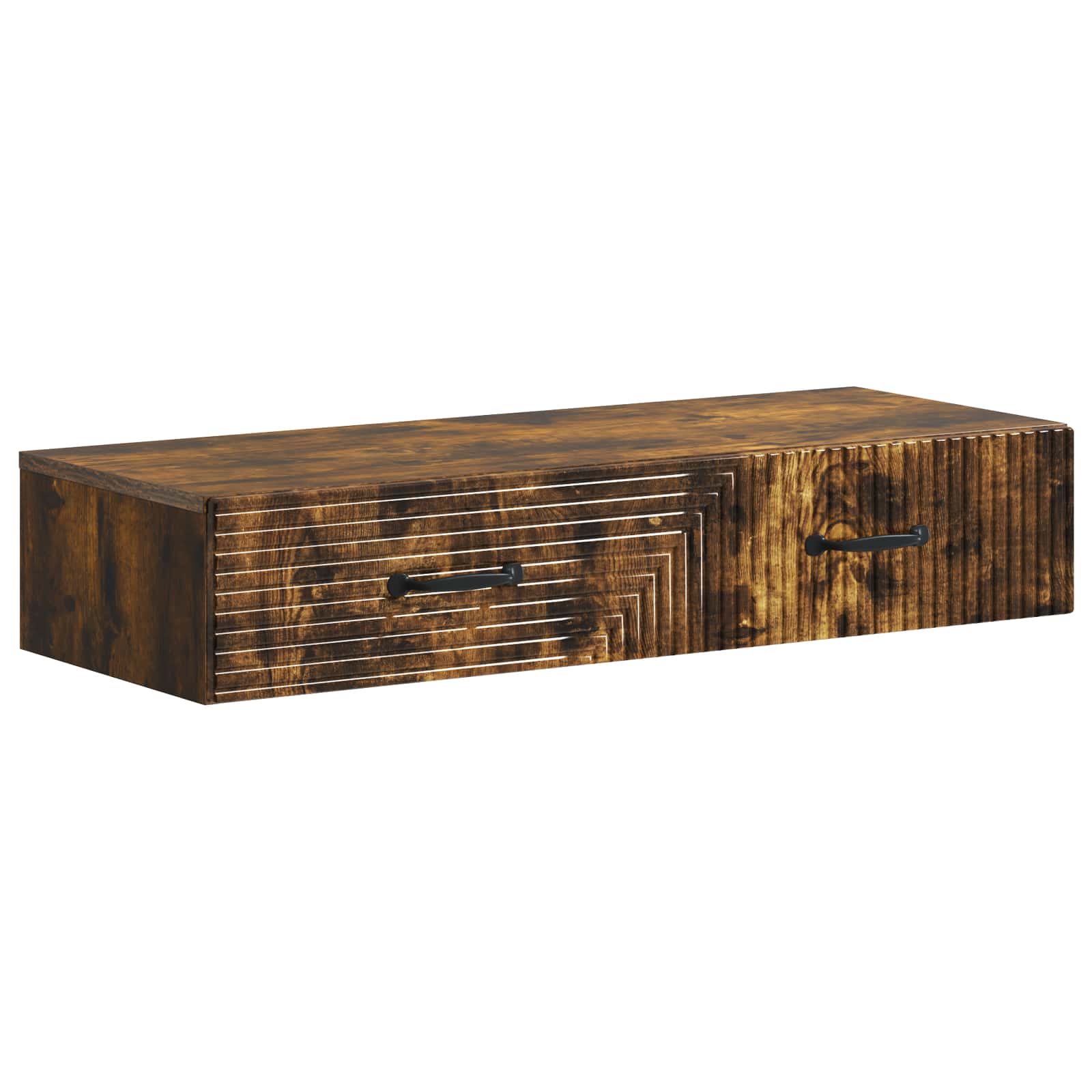 Table d'appoint murale Chêne fumé 87,5 x 34,5 x 17 cm