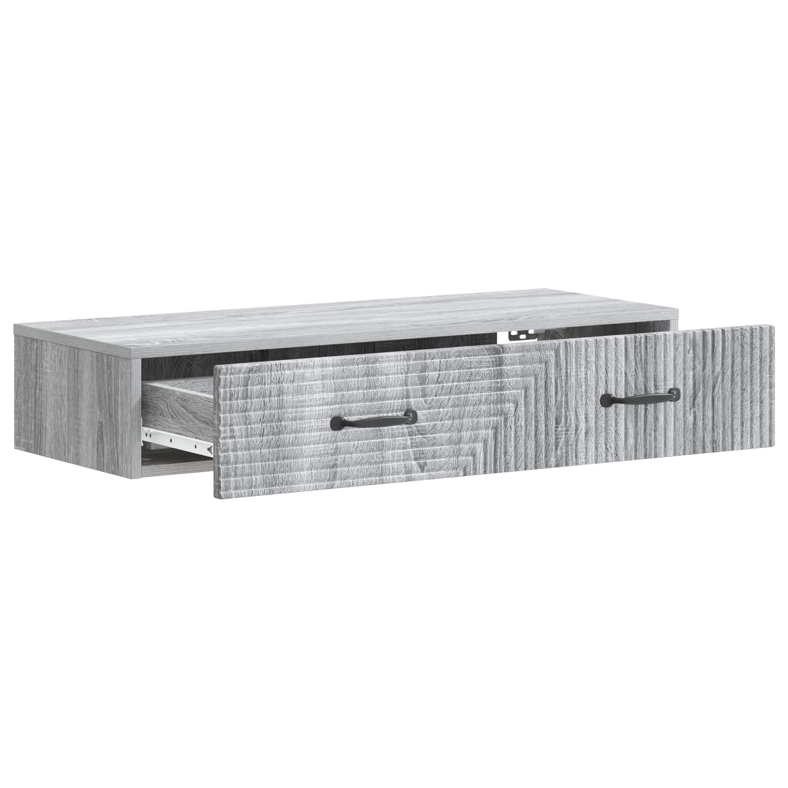 Table d'appoint murale Sonoma gris 87,5 x 34,5 x 17 cm - XIOS