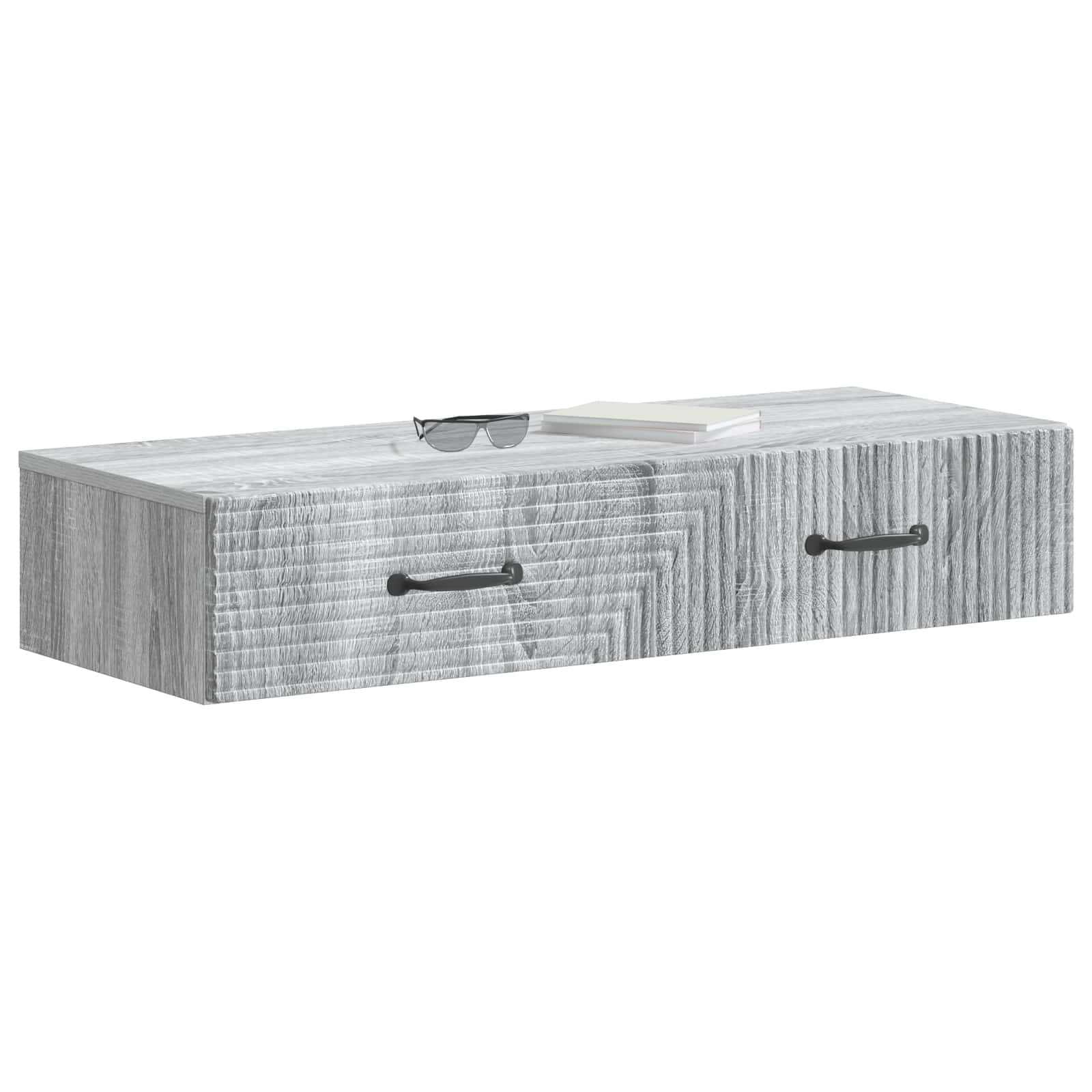 Table d'appoint murale Sonoma gris 87,5 x 34,5 x 17 cm - XIOS