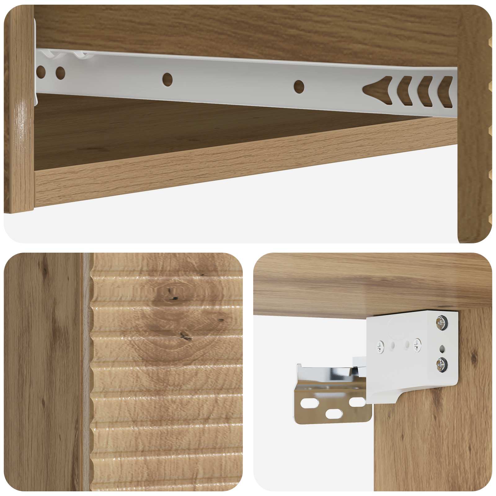 Table d'appoint murale 87,5 x 34,5 x 17 cm Bois d'ingénierie - XIOS