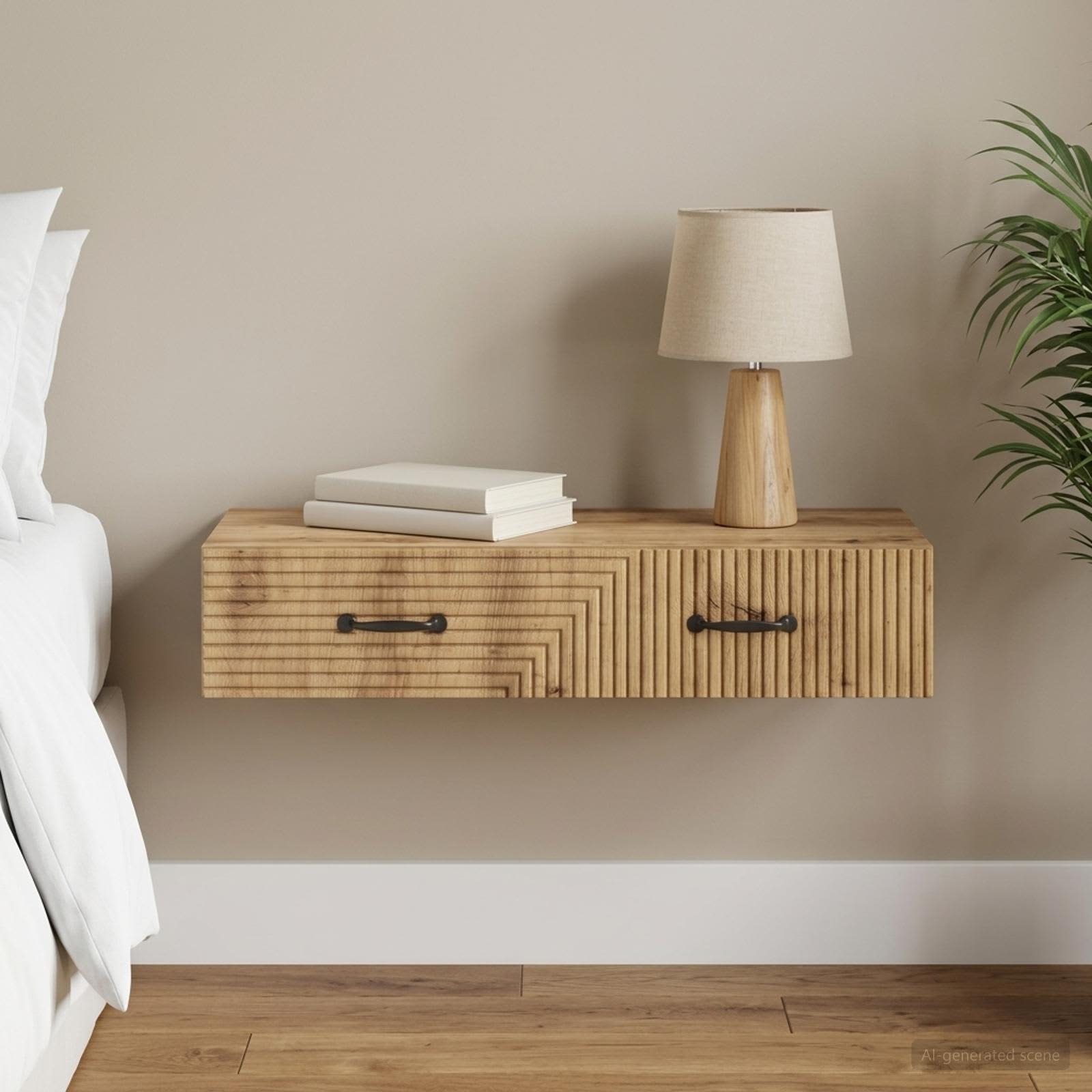 Table d'appoint murale 87,5 x 34,5 x 17 cm Bois d'ingénierie - XIOS