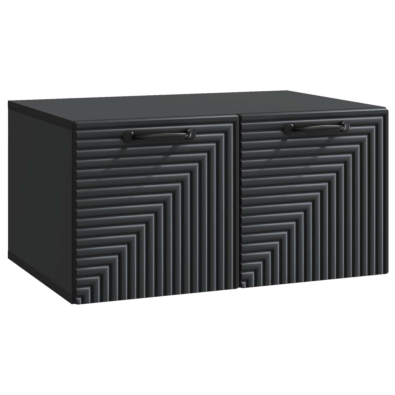 Meuble TV mural Noir 59,5 x 41 x 30 cm Bois d'ingénierie - XIOS