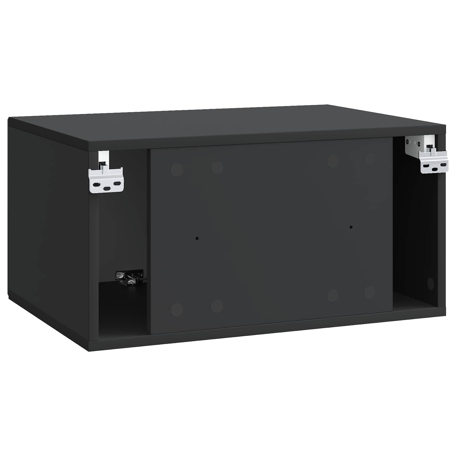Meuble TV mural Noir 59,5 x 41 x 30 cm Bois d'ingénierie - XIOS