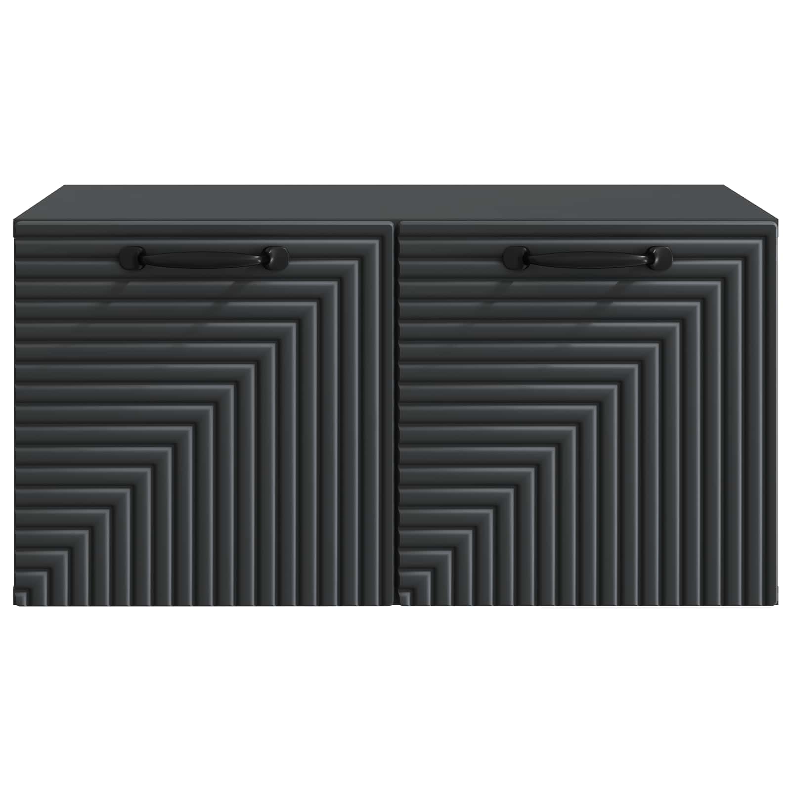 Meuble TV mural Noir 59,5 x 41 x 30 cm Bois d'ingénierie - XIOS
