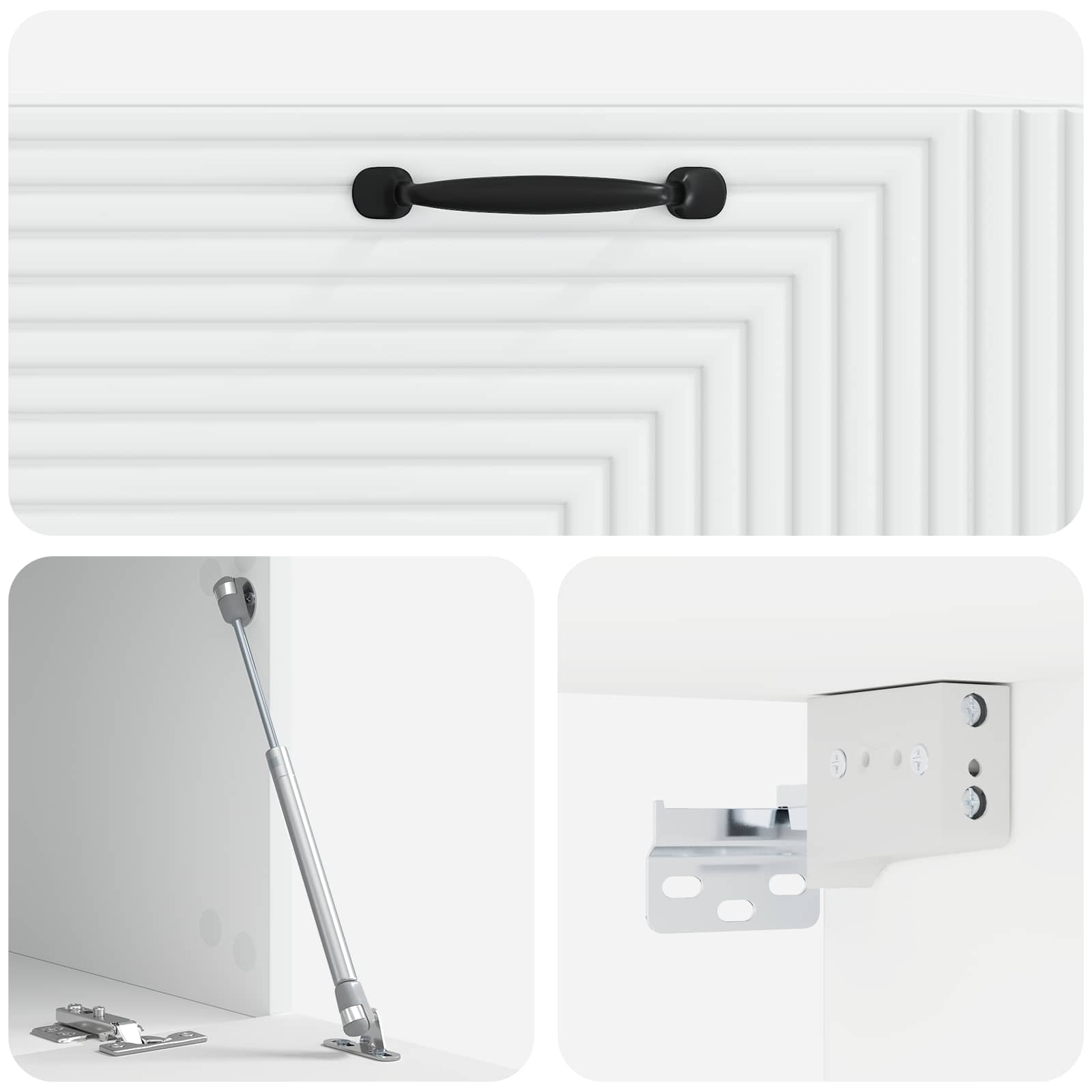 Meuble TV mural Blanc 78,5 x 41 x 30 cm Bois d'ingénierie - XIOS