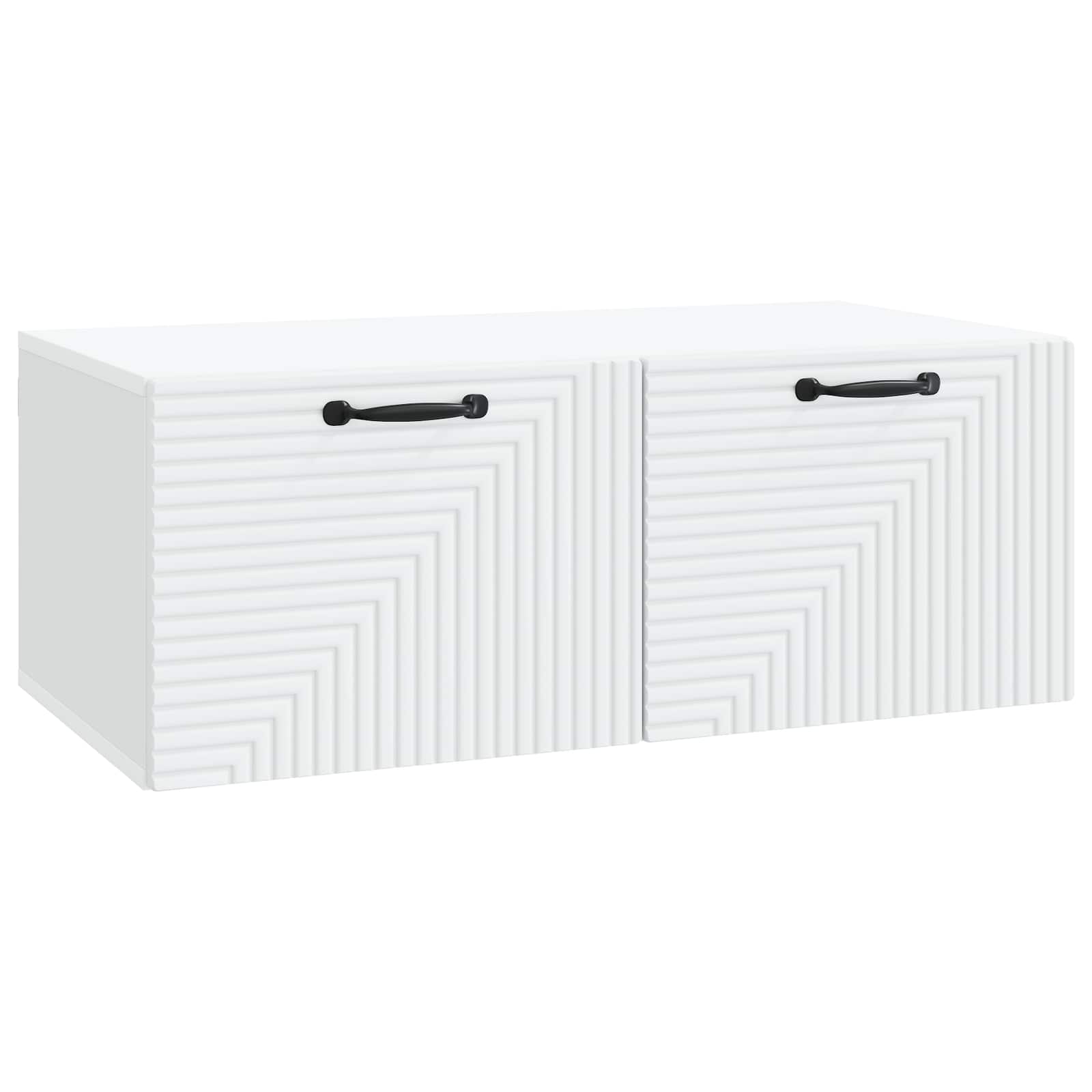 Meuble TV mural Blanc 78,5 x 41 x 30 cm Bois d'ingénierie - XIOS