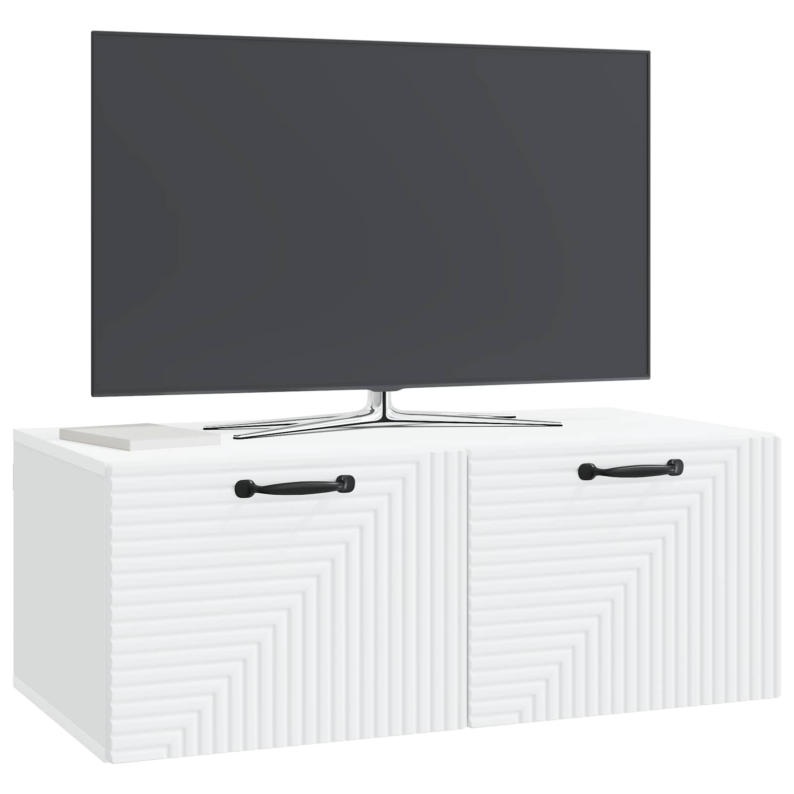 Meuble TV mural Blanc 78,5 x 41 x 30 cm Bois d'ingénierie - XIOS