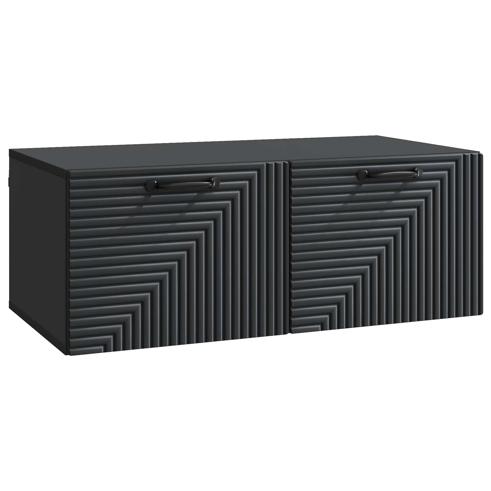 Meuble TV mural Noir 78,5 x 41 x 30 cm Bois d'ingénierie - XIOS