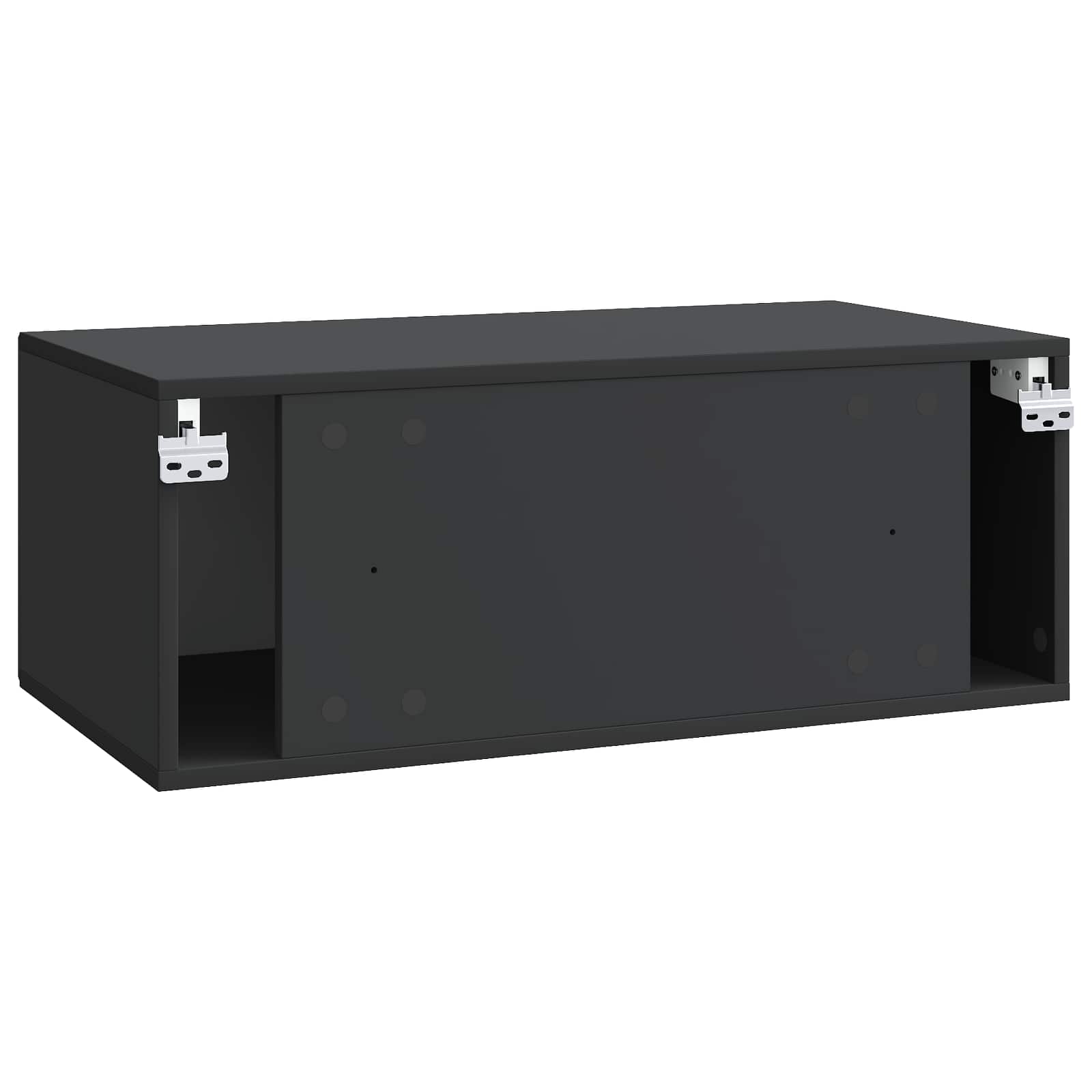 Meuble TV mural Noir 78,5 x 41 x 30 cm Bois d'ingénierie - XIOS