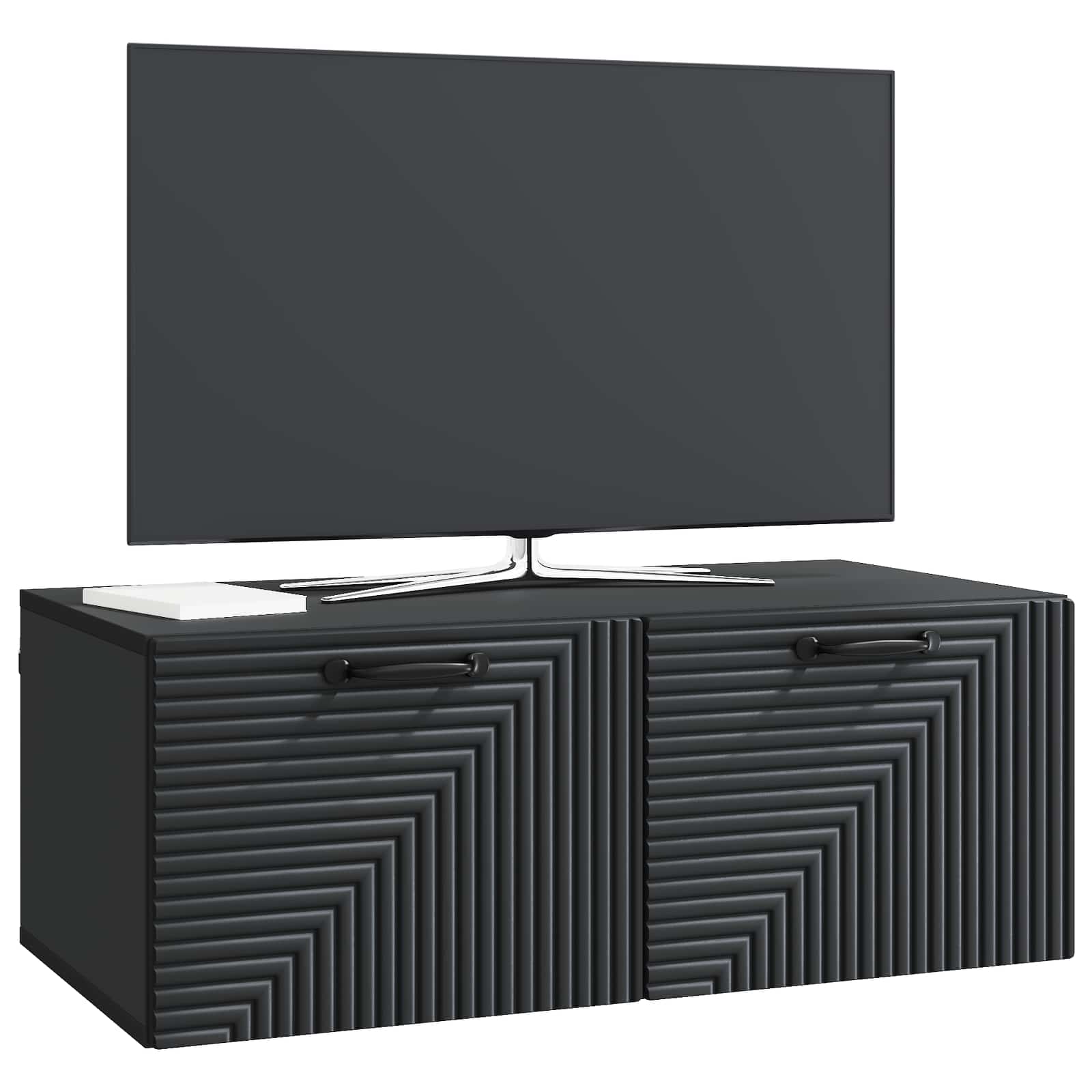 Meuble TV mural Noir 78,5 x 41 x 30 cm Bois d'ingénierie - XIOS