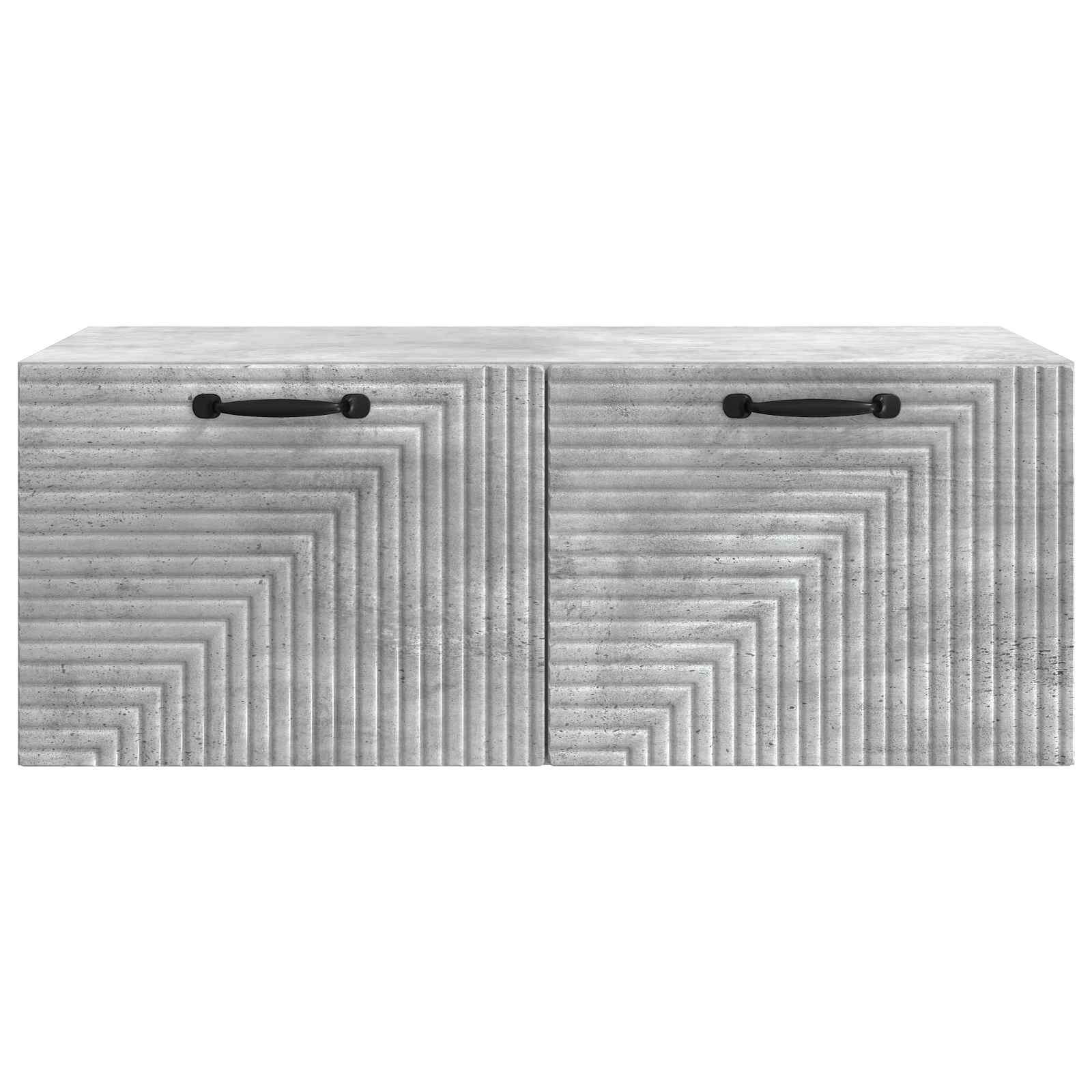 Meuble TV mural Gris béton 78,5 x 41 x 30 cm Bois d'ingénierie - XIOS