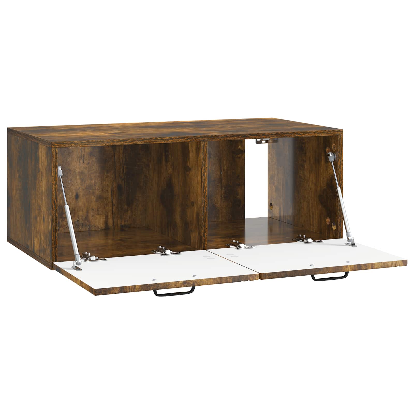 Meuble TV mural Chêne fumé 78,5 x 41 x 30 cm Bois d'ingénierie - XIOS