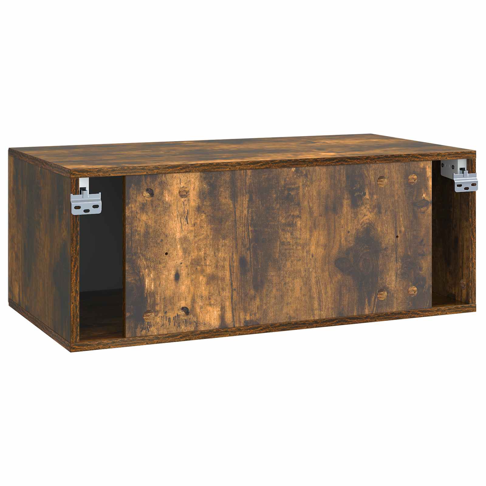 Meuble TV mural Chêne fumé 78,5 x 41 x 30 cm Bois d'ingénierie - XIOS