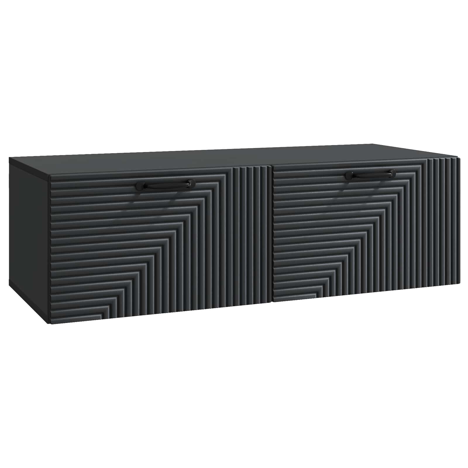 Meuble TV mural Noir 98 x 41 x 30 cm Bois d'ingénierie - XIOS