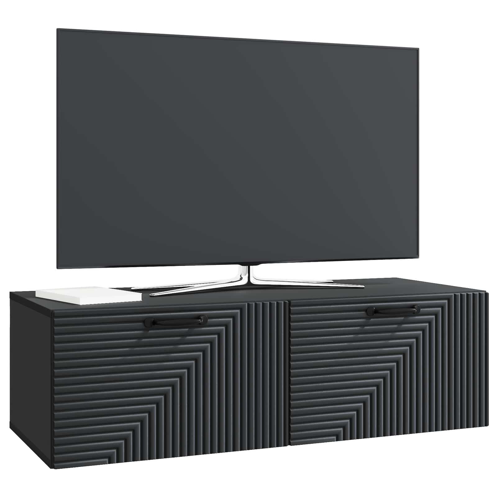 Meuble TV mural Noir 98 x 41 x 30 cm Bois d'ingénierie - XIOS
