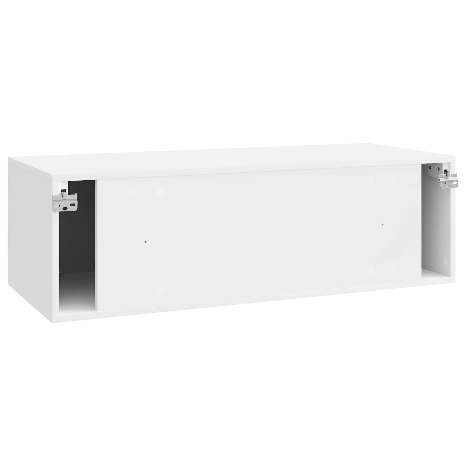 Meuble TV mural Montage mural Blanc brillant 98 x 41 x 30 cm - XIOS