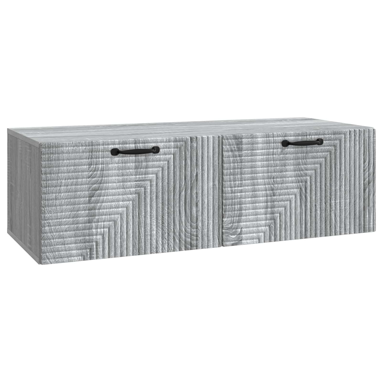 Meuble TV mural Sonoma gris 98 x 41 x 30 cm Bois d'ingénierie - XIOS