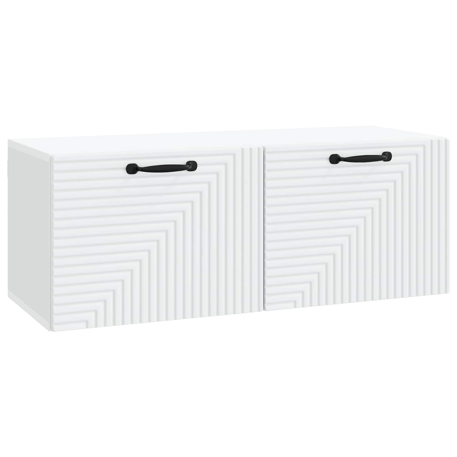 Meuble TV mural Blanc 78,5 x 31 x 30 cm Bois d'ingénierie - XIOS