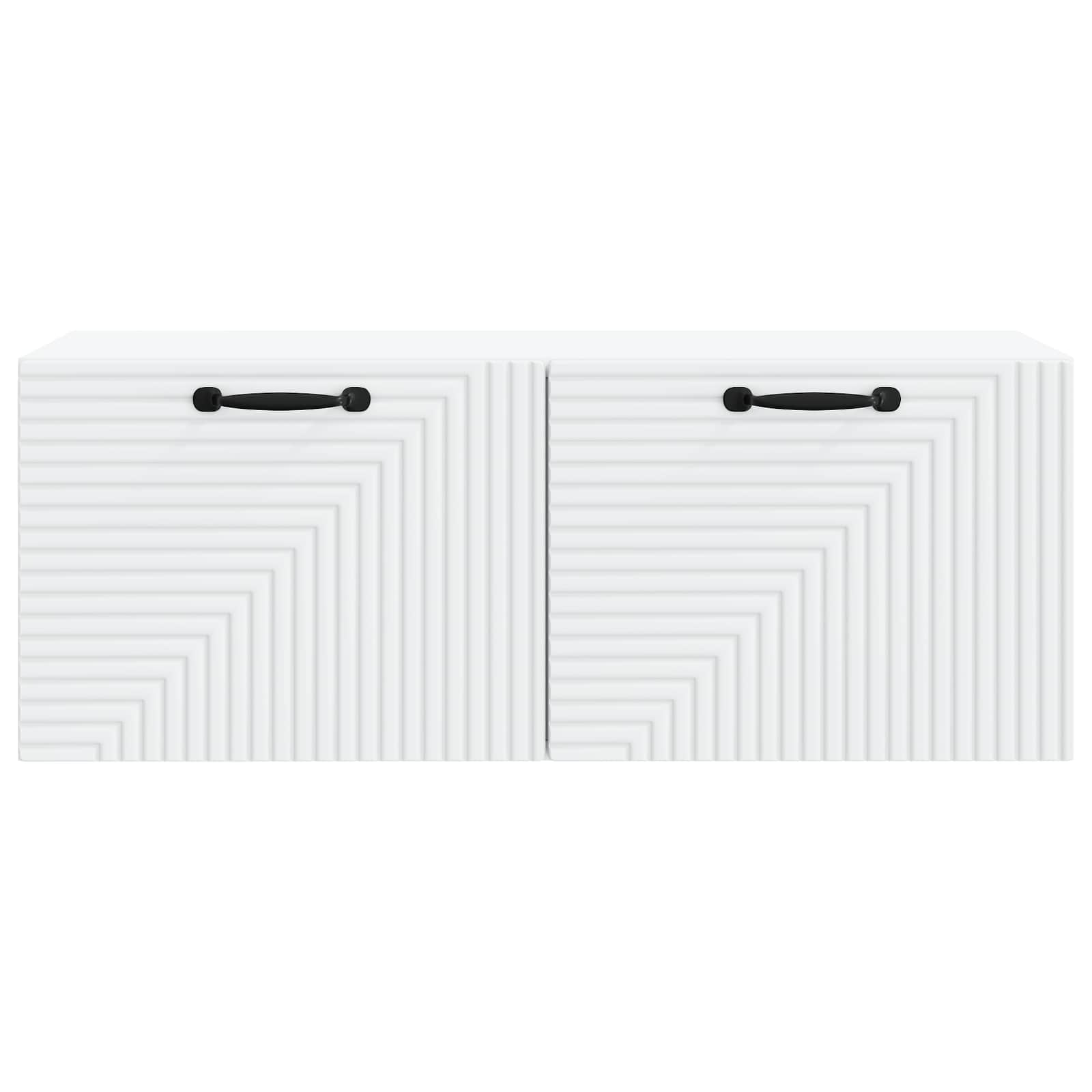 Meuble TV mural Blanc 78,5 x 31 x 30 cm Bois d'ingénierie - XIOS