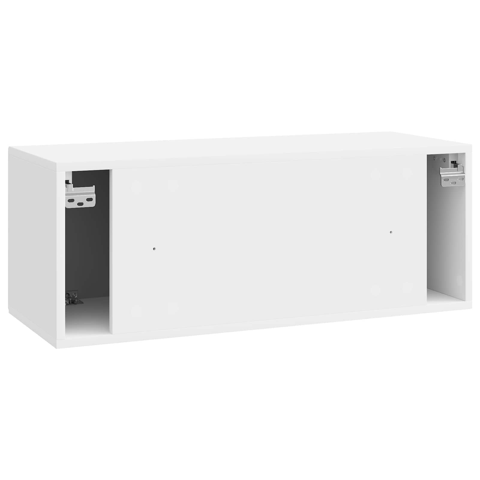 Meuble TV mural Montage mural Blanc brillant 78,5 x 31 x 30 cm - XIOS