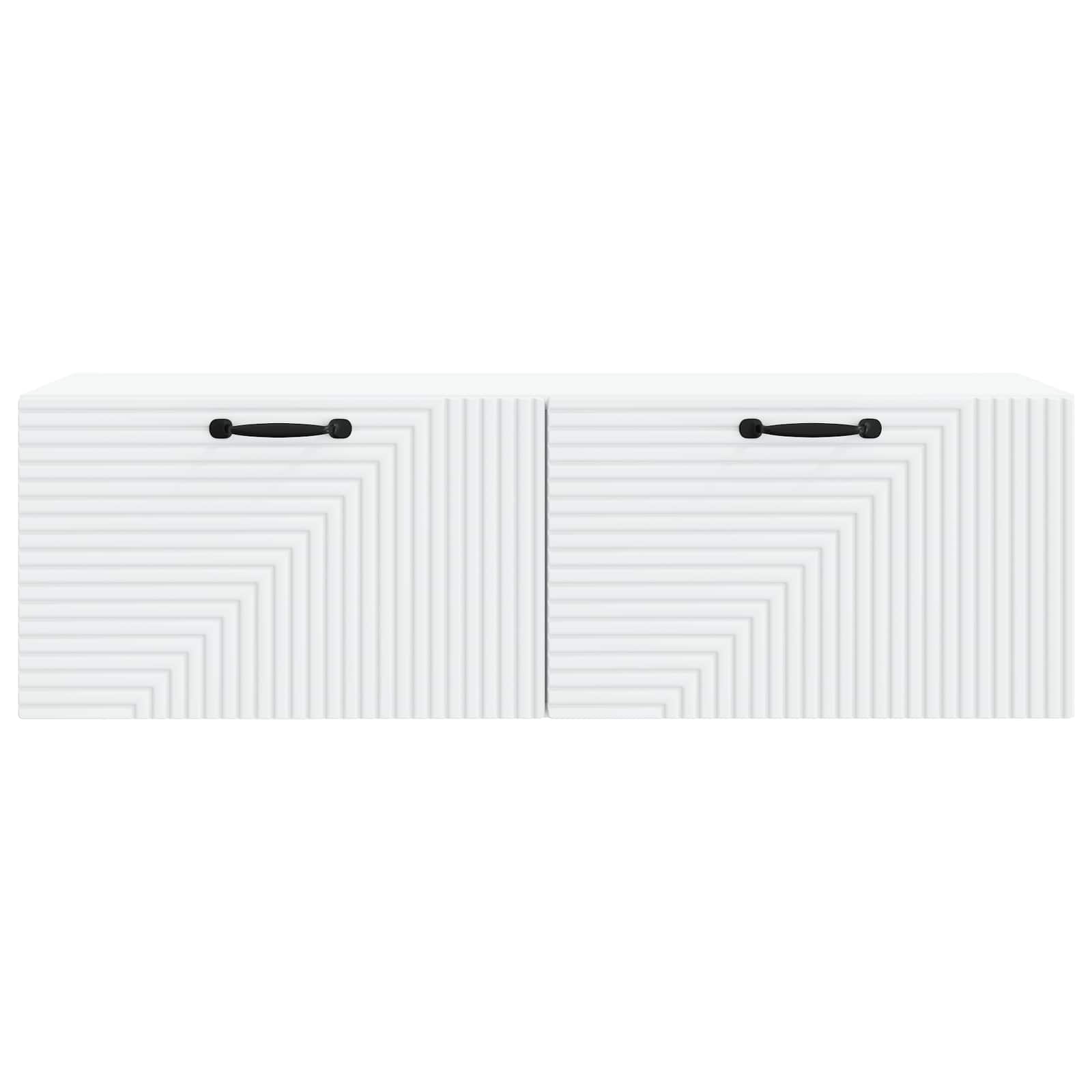 Meuble TV mural Blanc 98 x 31 x 30 cm Bois d'ingénierie - XIOS