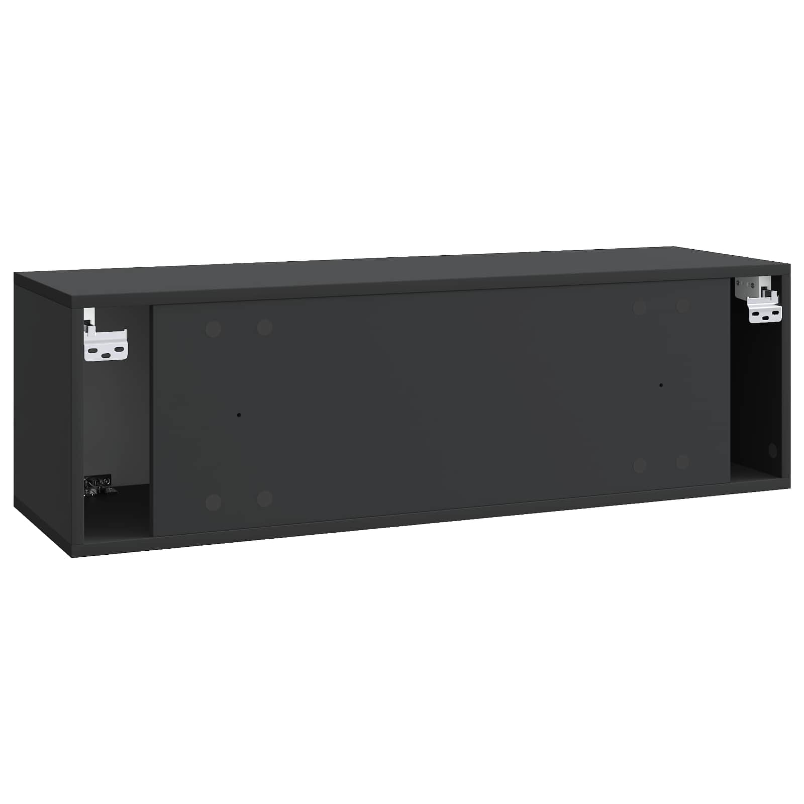 Meuble TV mural Noir 98 x 31 x 30 cm Bois d'ingénierie - XIOS