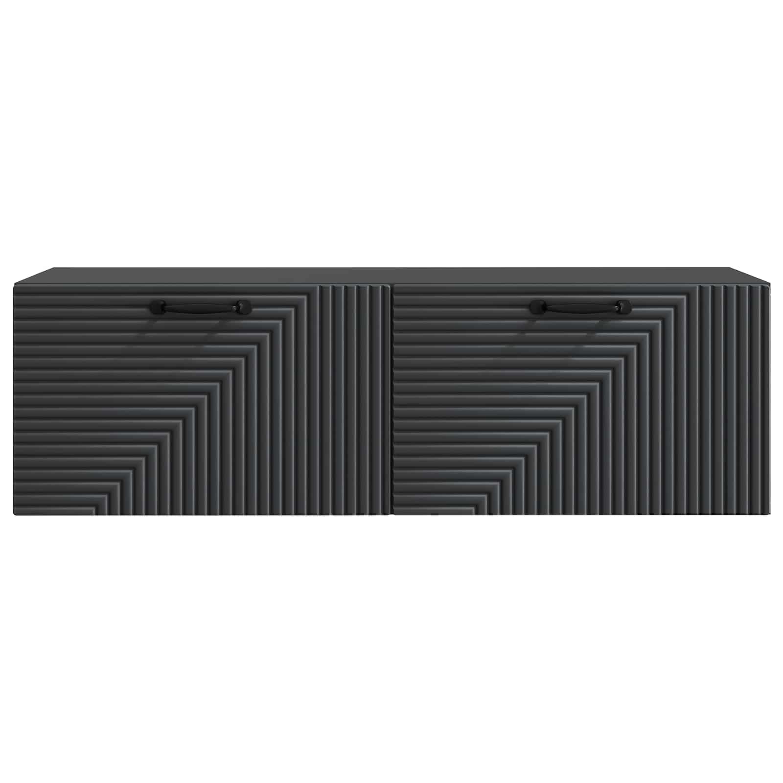 Meuble TV mural Noir 98 x 31 x 30 cm Bois d'ingénierie - XIOS