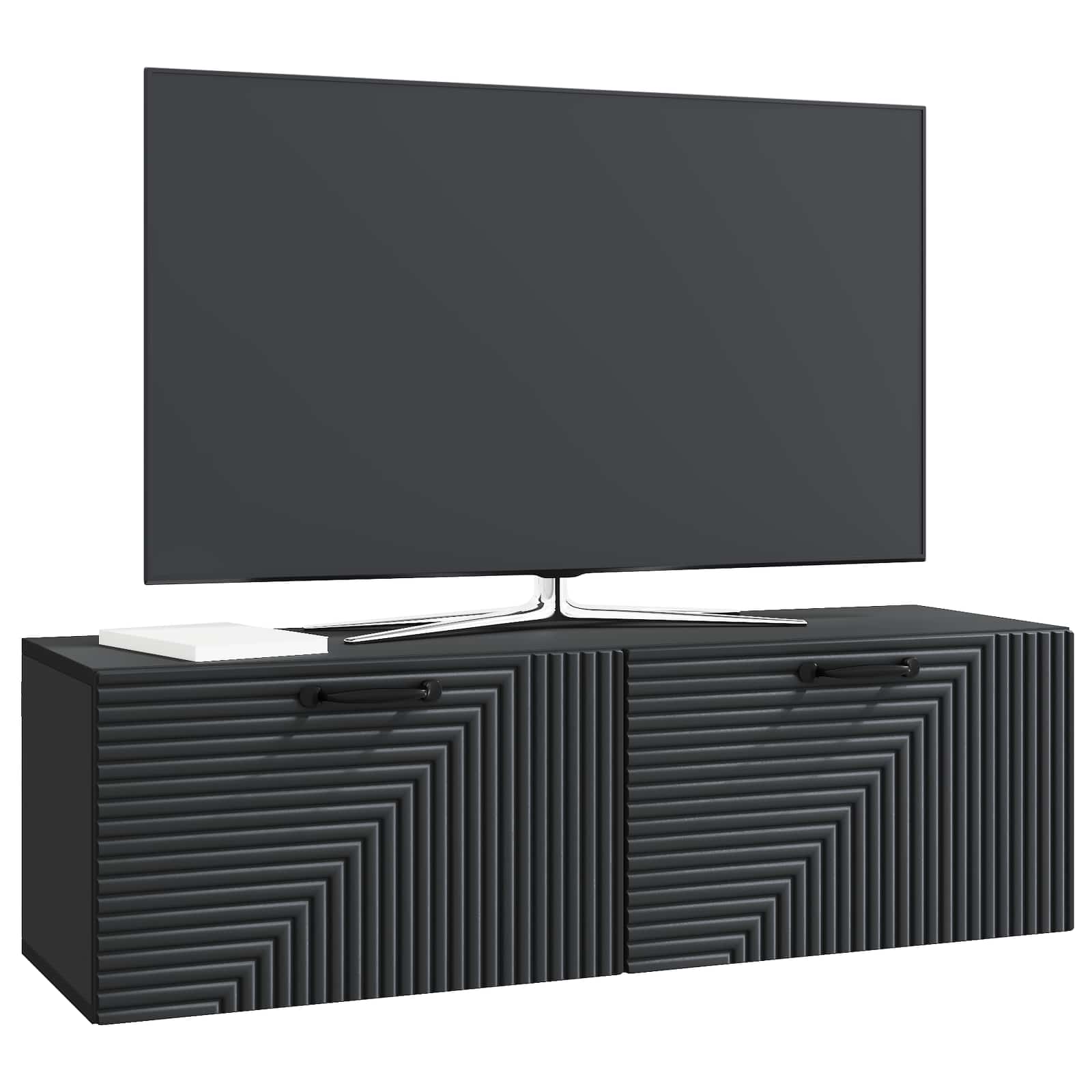 Meuble TV mural Noir 98 x 31 x 30 cm Bois d'ingénierie - XIOS