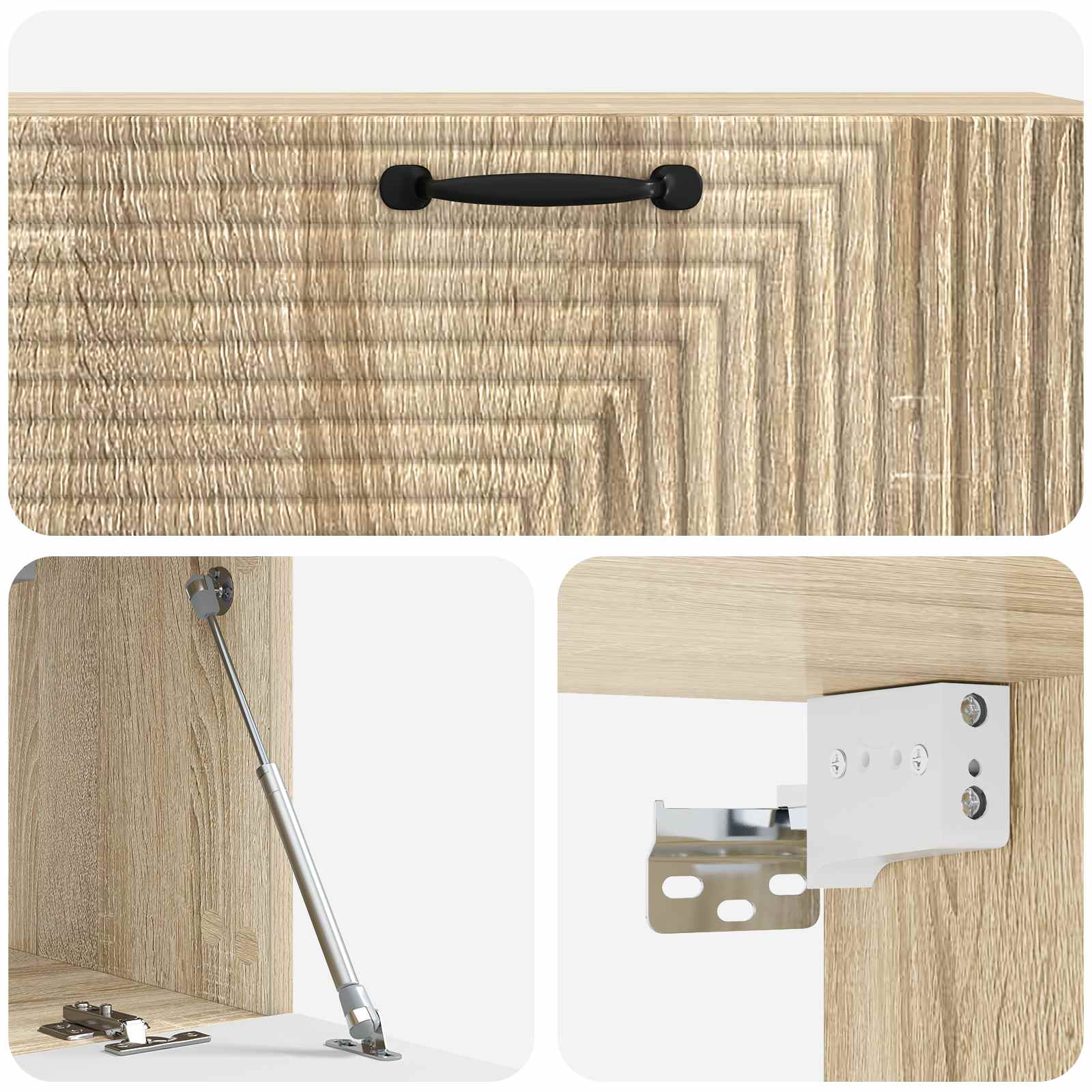 Meuble TV mural Chêne Sonoma 98 x 31 x 30 cm Bois d'ingénierie - XIOS