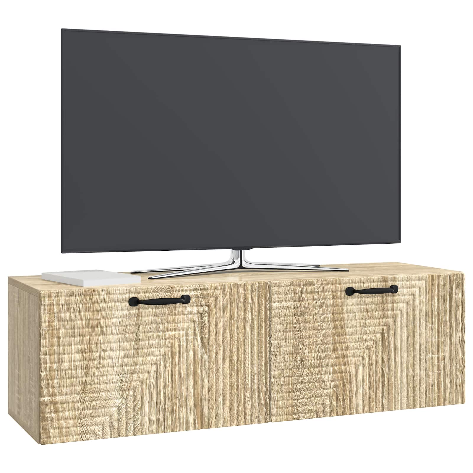 Meuble TV mural Chêne Sonoma 98 x 31 x 30 cm Bois d'ingénierie - XIOS