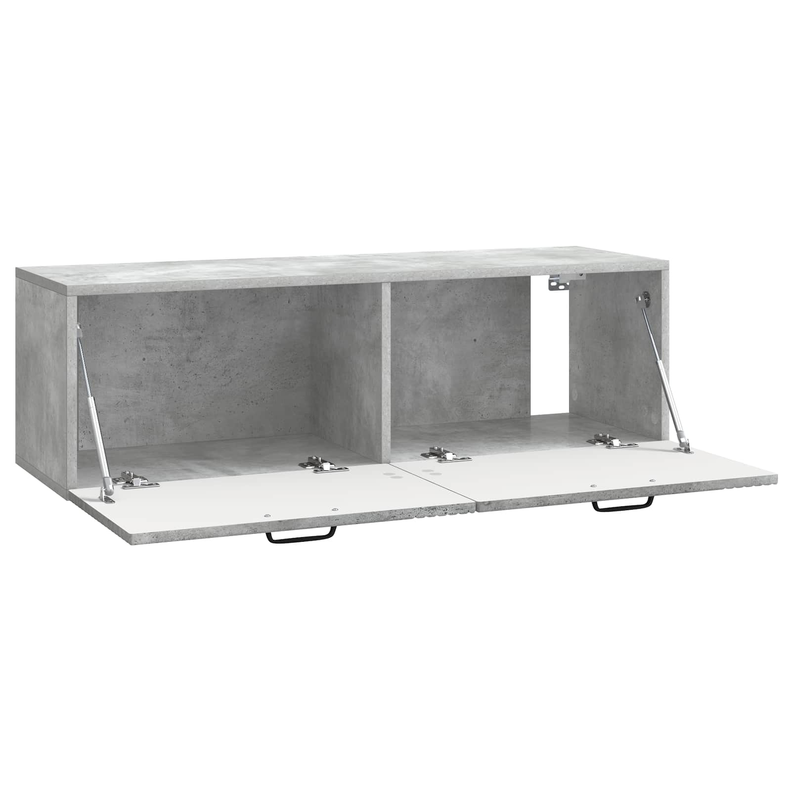 Meuble TV mural Gris béton 98 x 31 x 30 cm Bois d'ingénierie - XIOS
