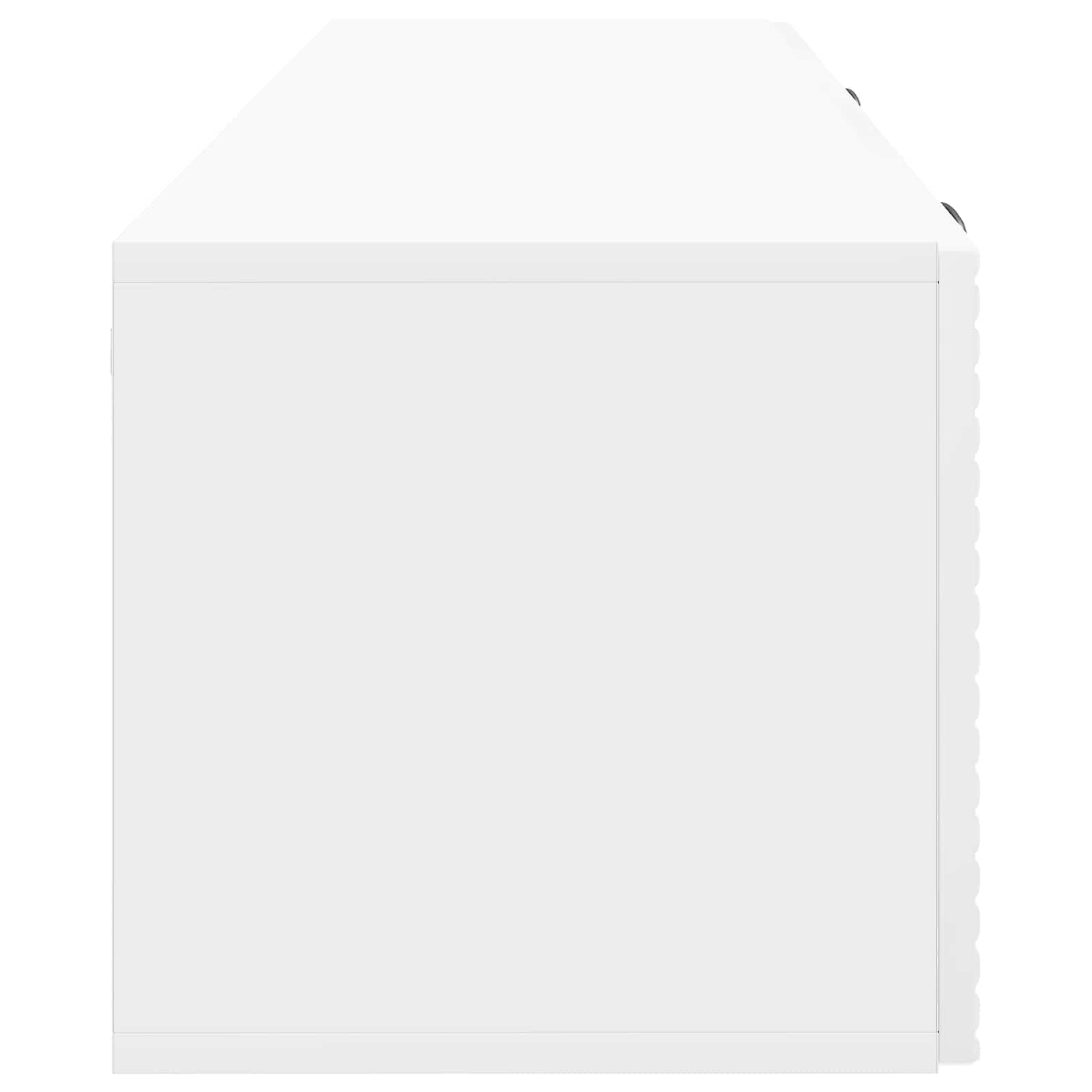 Meuble TV mural Montage mural Blanc brillant 98 x 31 x 30 cm - XIOS