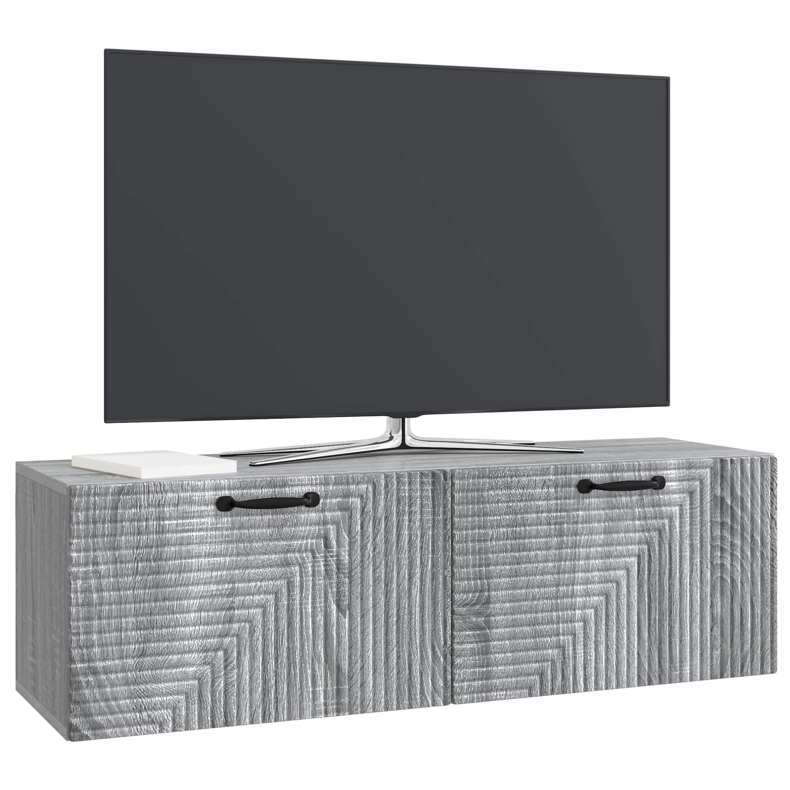 Meuble TV mural Sonoma gris 98 x 31 x 30 cm Bois d'ingénierie - XIOS