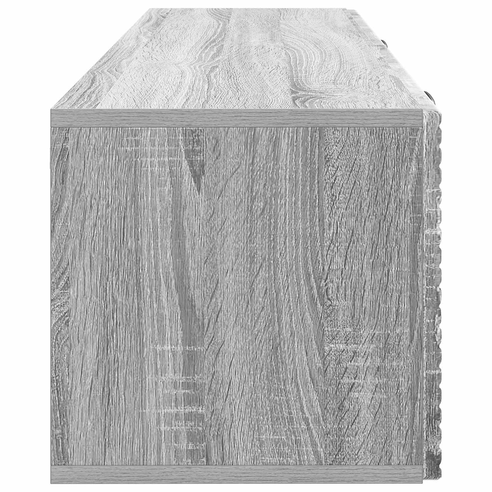 Meuble TV mural Sonoma gris 98 x 31 x 30 cm Bois d'ingénierie - XIOS