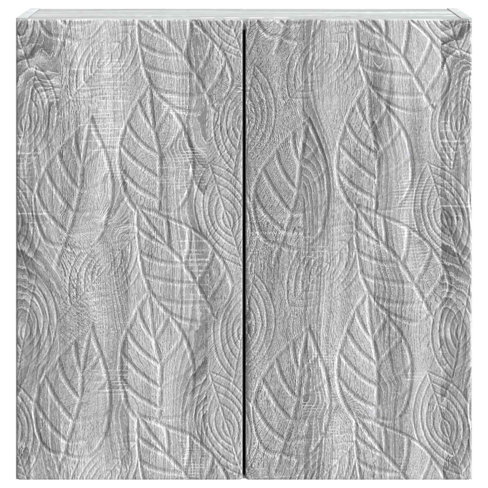 Armoire Murale Sonoma gris 59 x 31 x 60 cm Bois d'ingénierie - XIOS