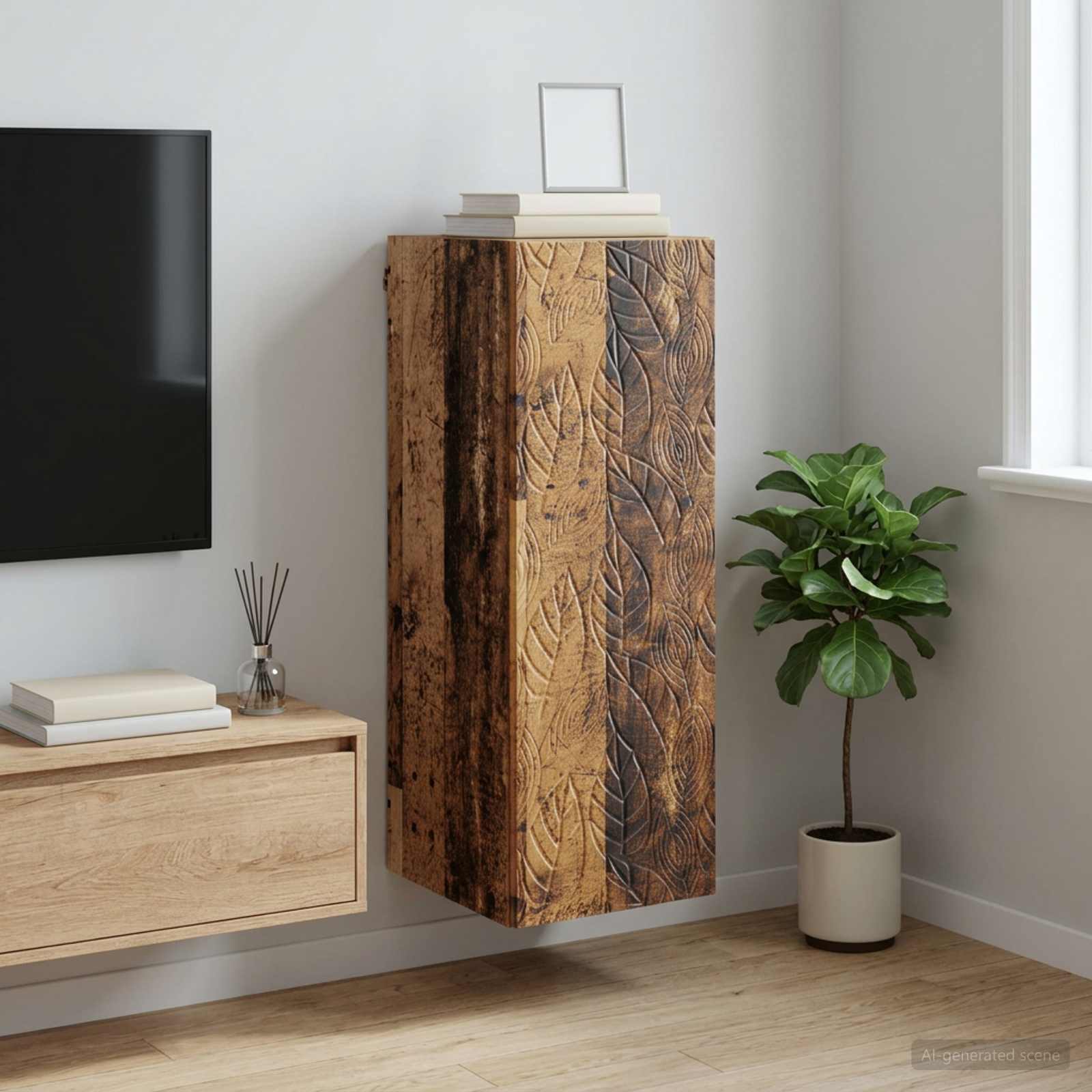 Armoire Murale Bois ancien 33 x 34,5 x 90 cm Bois d'ingénierie - XIOS