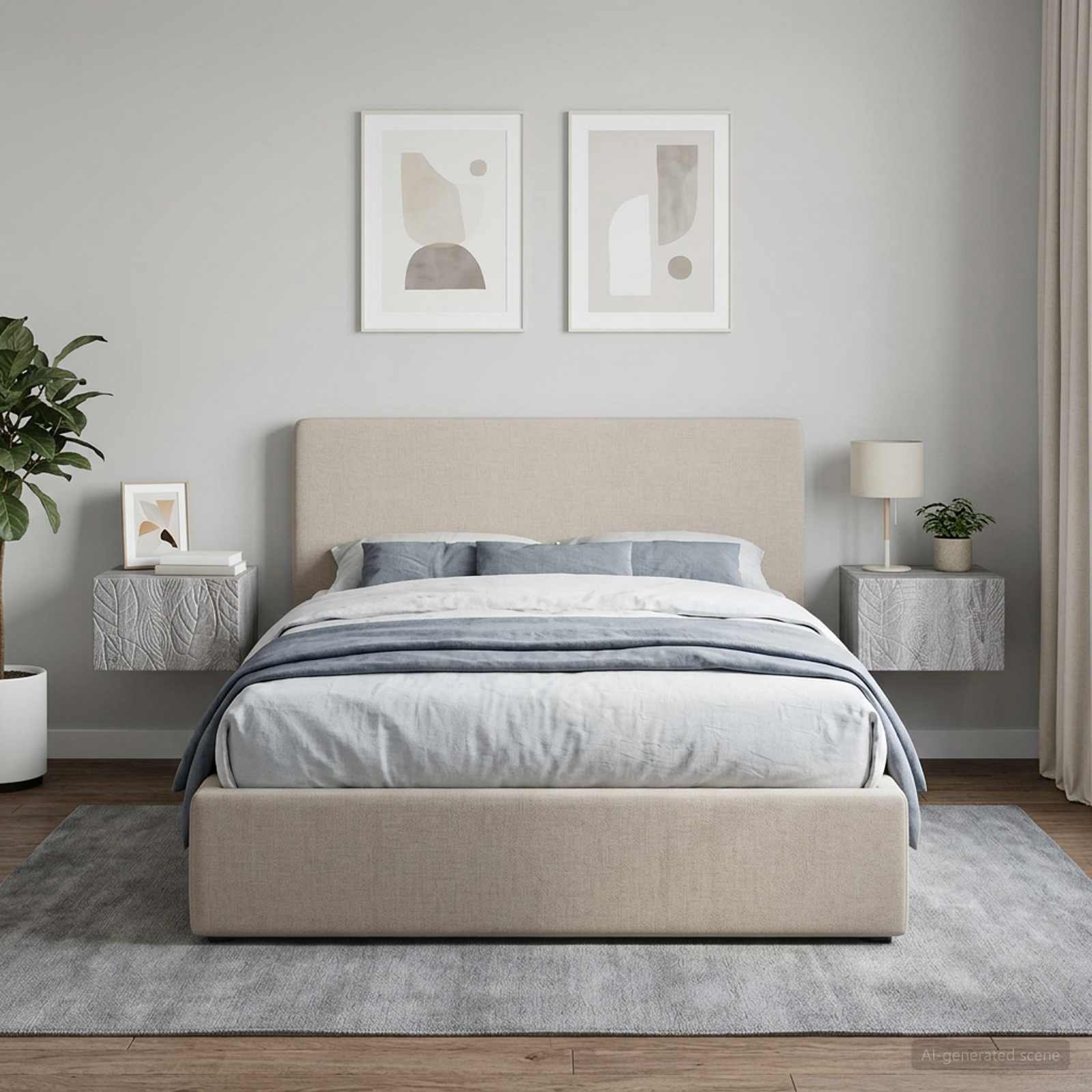 Table d'appoint murale 2 pcs Sonoma gris 34,5 x 33 x 20 cm - XIOS