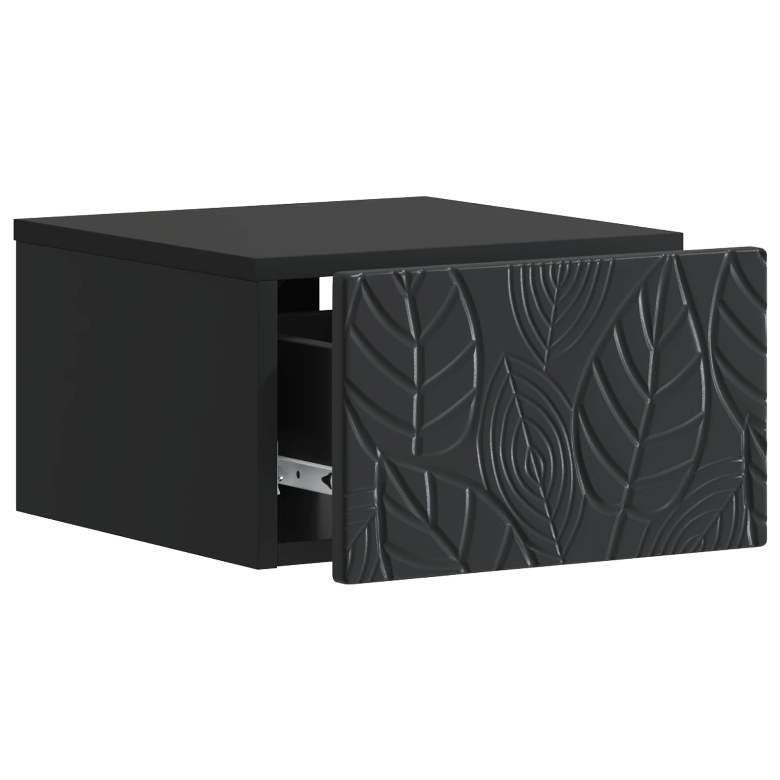 Cabinet de chevet mural 2 pcs Noir 49 x 34,5 x 20 cm - XIOS