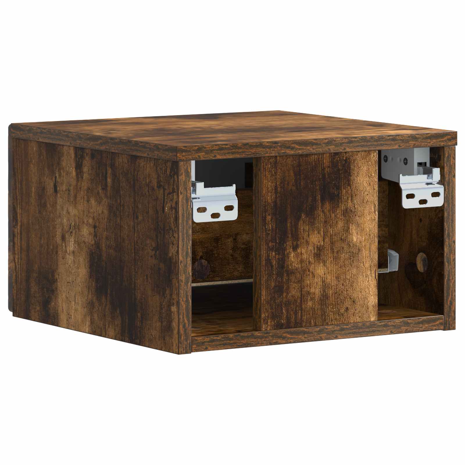 Cabinet de chevet mural Chêne fumé 49 x 34,5 x 20 cm