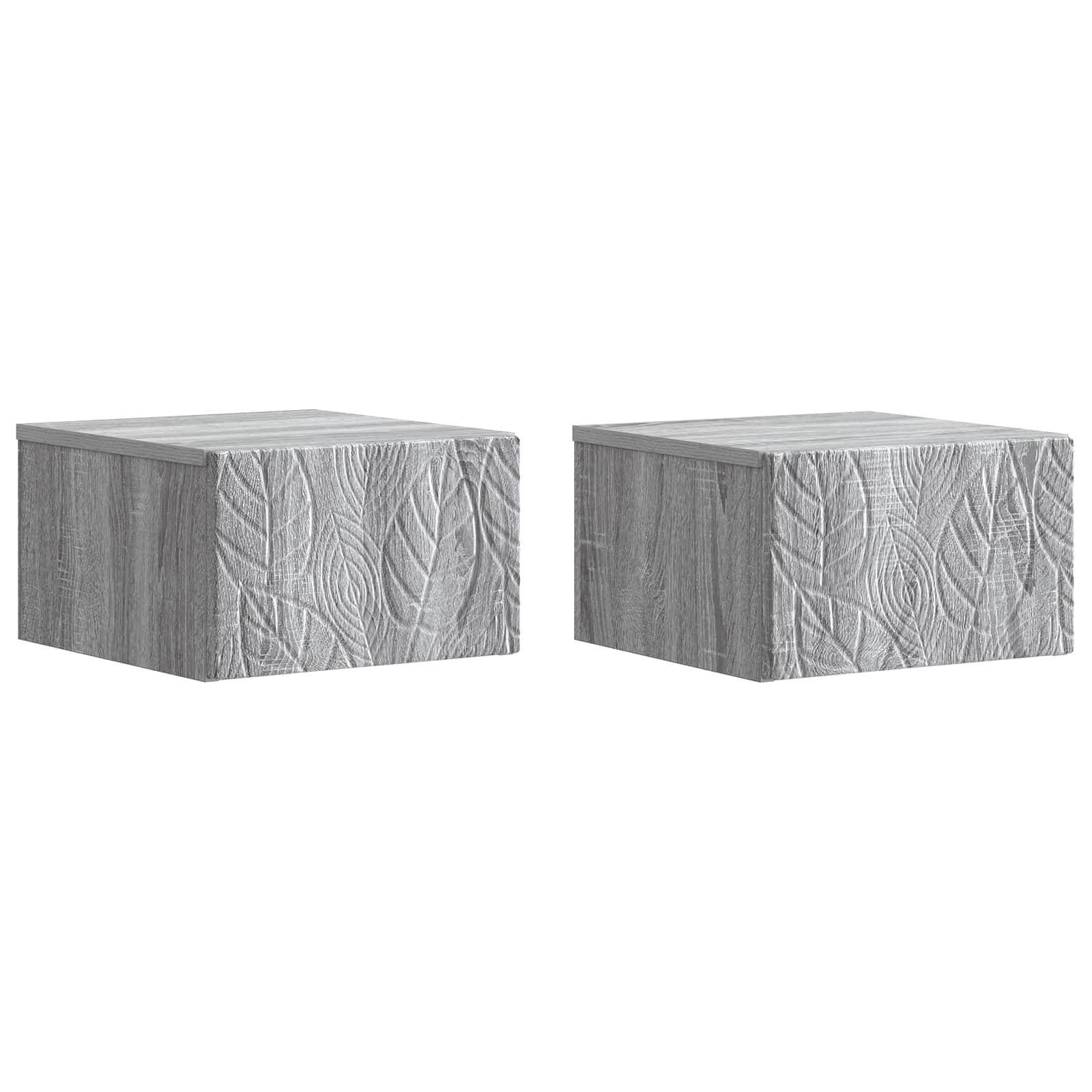 Cabinet de chevet mural 2 pcs Sonoma gris 49 x 34,5 x 20 cm - XIOS