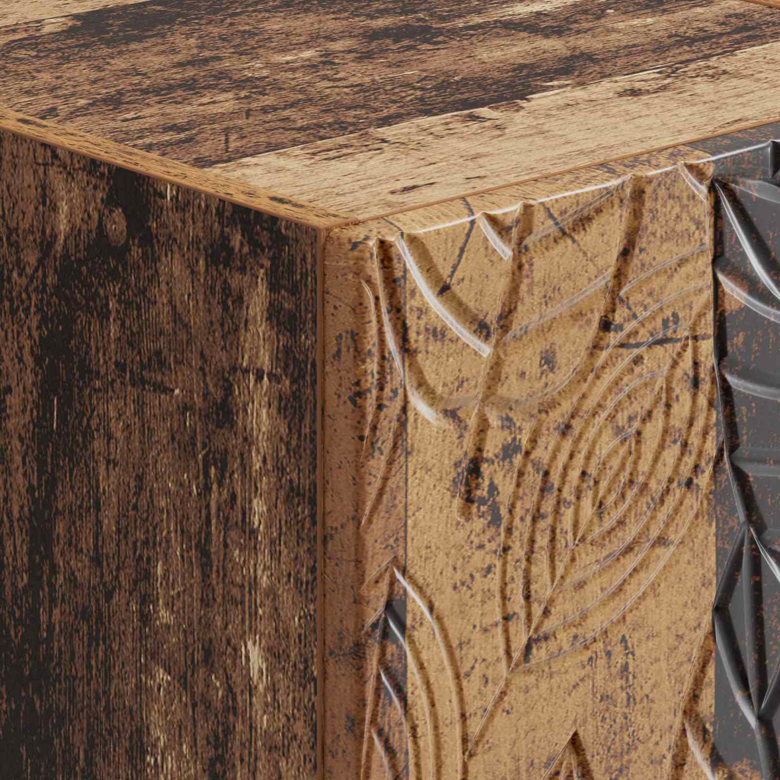 Cabinet de chevet mural 2 pcs Bois ancien 49 x 34,5 x 20 cm - XIOS