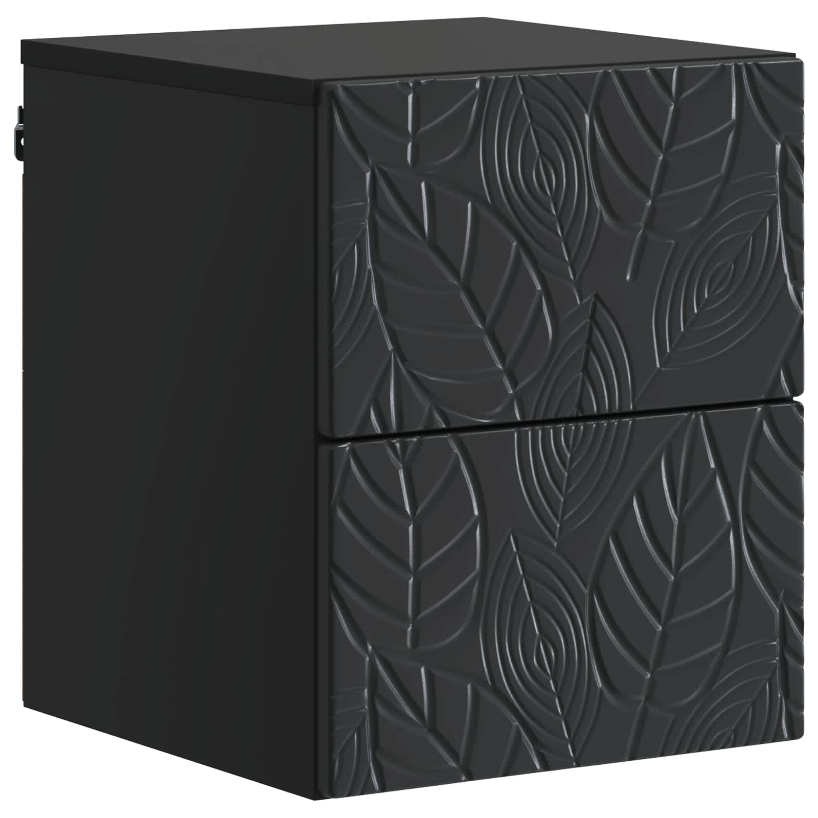 Cabinet de chevet mural 2 pcs Noir 34,5 x 33 x 40 cm - XIOS